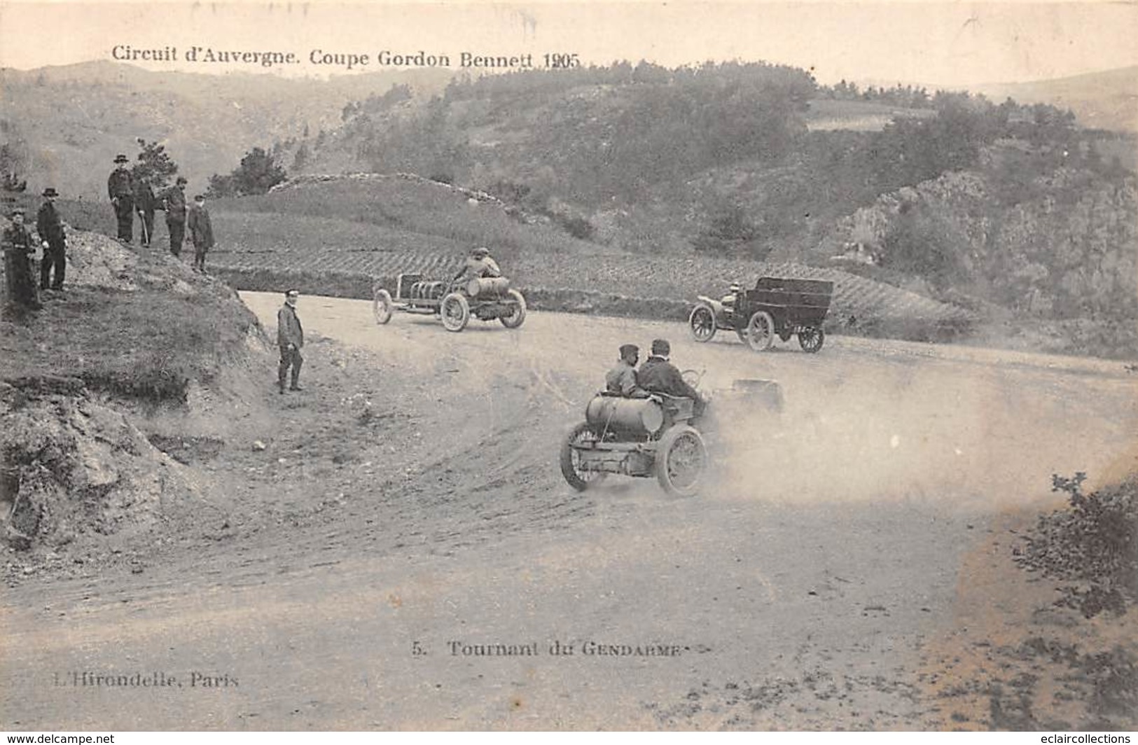 Thème:  Sport Automobile .Circuit D'Auvergne.Coupe Gordon Bennett 1905 . Ensemble De 5 Cartes   (voir Scan) - Otros & Sin Clasificación