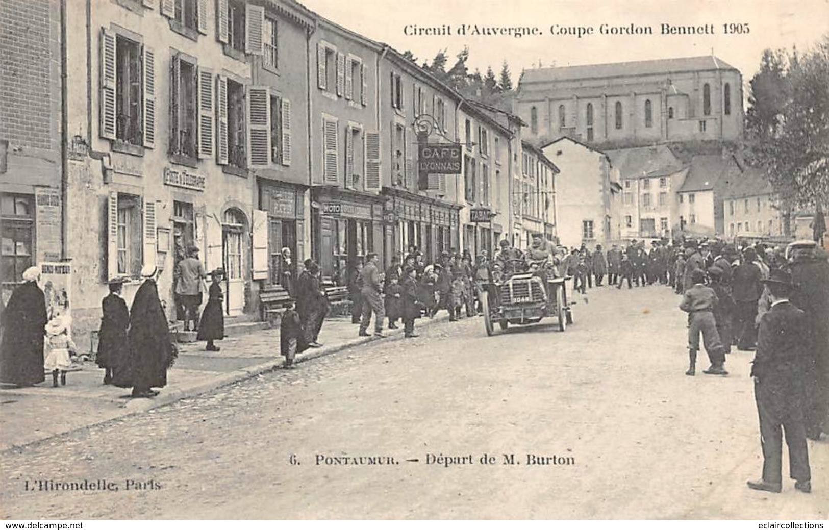 Thème:  Sport Automobile .Circuit D'Auvergne.Coupe Gordon Bennett 1905 . Ensemble De 5 Cartes   (voir Scan) - Autres & Non Classés