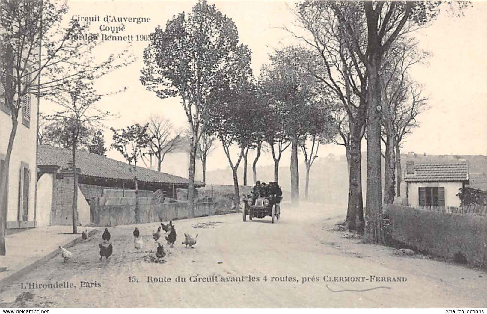 Thème:  Sport Automobile .Circuit D'Auvergne.Coupe Gordon Bennett 1905 . Ensemble De 7 Cartes   (voir Scan) - Andere & Zonder Classificatie