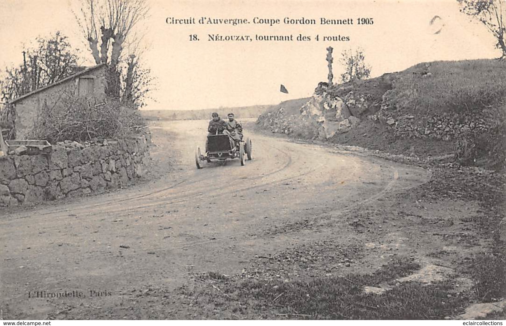 Thème:  Sport Automobile .Circuit d'Auvergne.Coupe Gordon Bennett 1905 . Ensemble de 7 cartes   (voir scan)