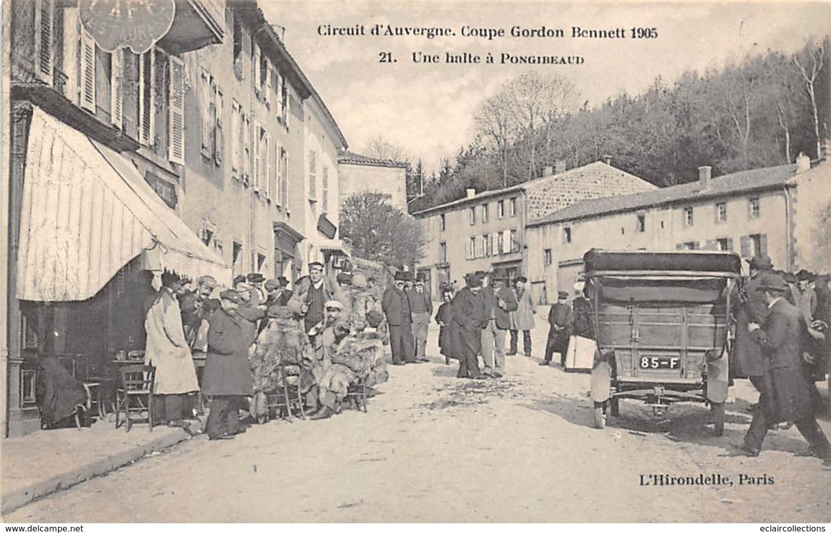 Thème:  Sport Automobile .Circuit d'Auvergne.Coupe Gordon Bennett 1905 . Ensemble de 7 cartes   (voir scan)
