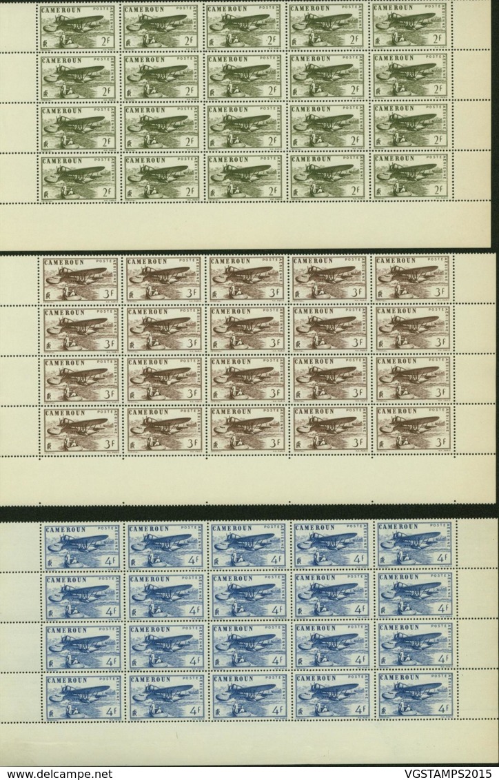 Cameroun 1941 - Timbres Neufs (MNH). Entre 4/8. - 5 Parts De Feuilles Avec 20 Timbres ..... (VG) DC5387 - Ungebraucht