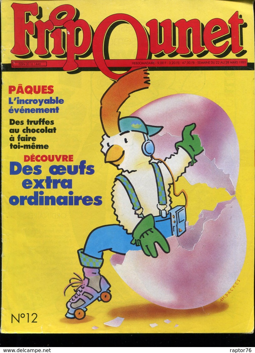 FRIPOUNET 22 Au 28 Mars 1989 N° 12  ( Complet ) - Fripounet