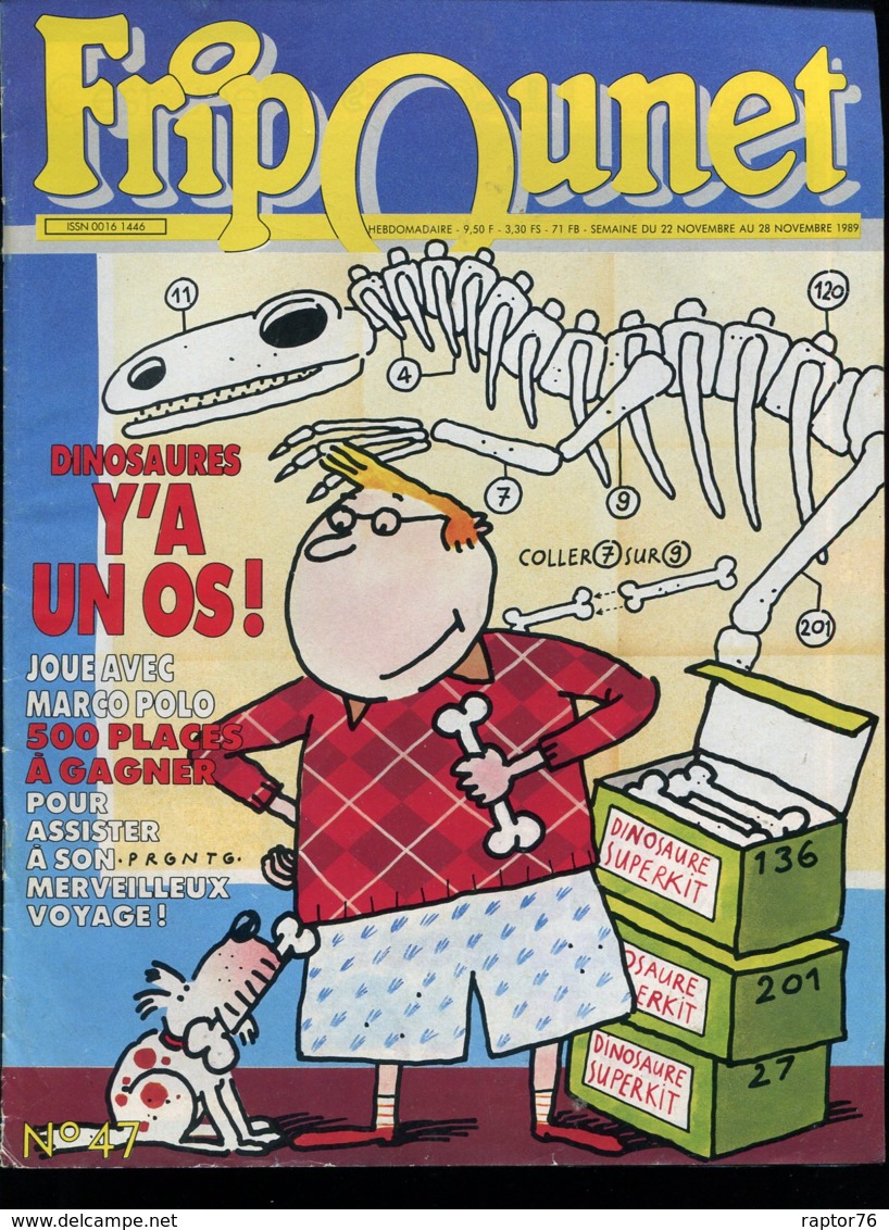 FRIPOUNET 22 Au 28 Novembre 1989 N° 47  ( Complet ) - Fripounet