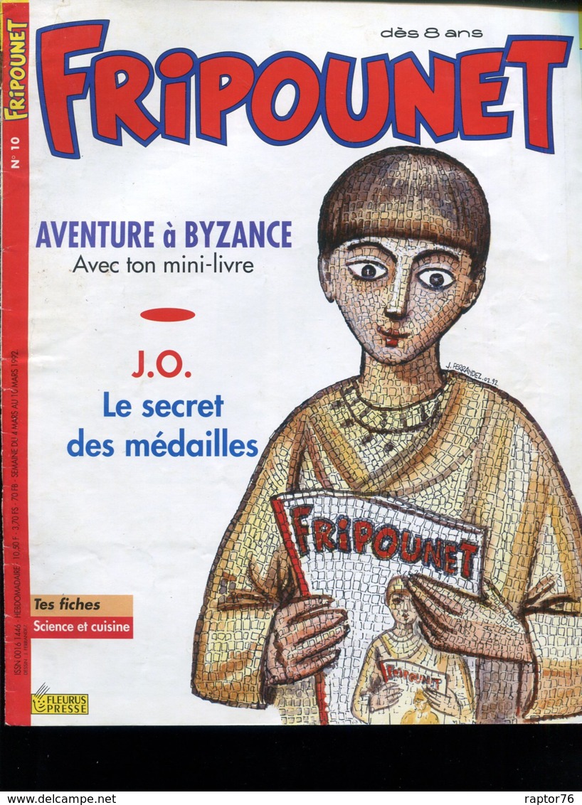 FRIPOUNET 4 Au 10 Mars 1992  N° 10  ( Complet Avec Le Mini Livre Et Les Fiches Fripounet ) - Fripounet