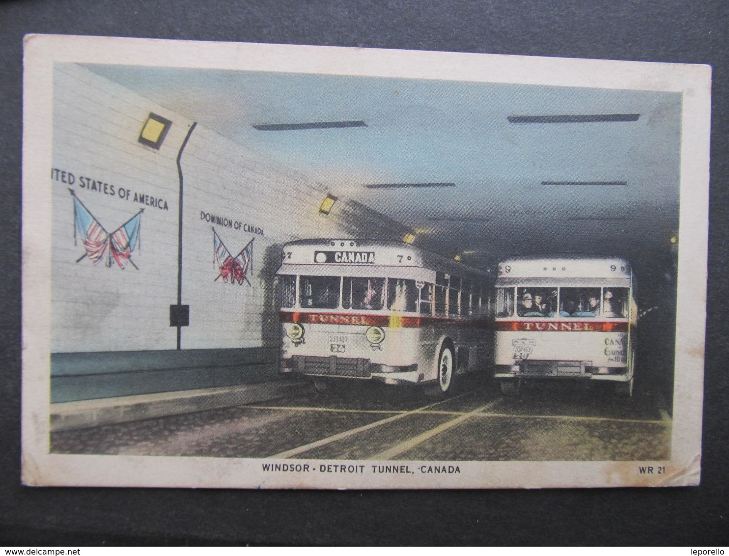 AK WINDSOR Detroit Tunnel Bus 1951 ///  D*41367 - Windsor