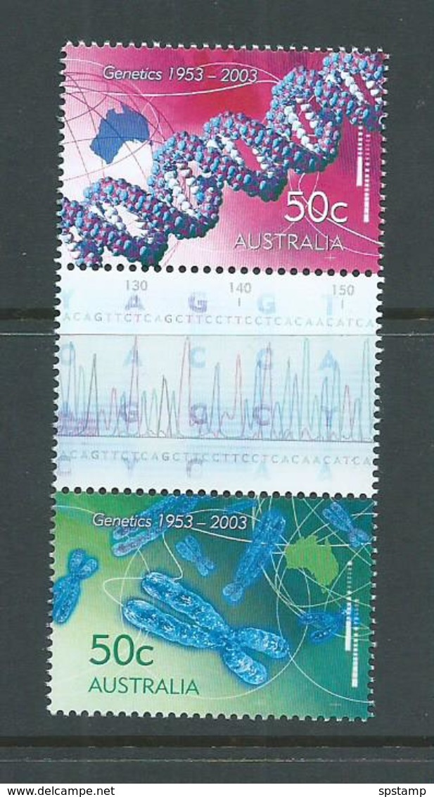 Australia 2003 Genetics Gutter Pair MNH - Mint Stamps