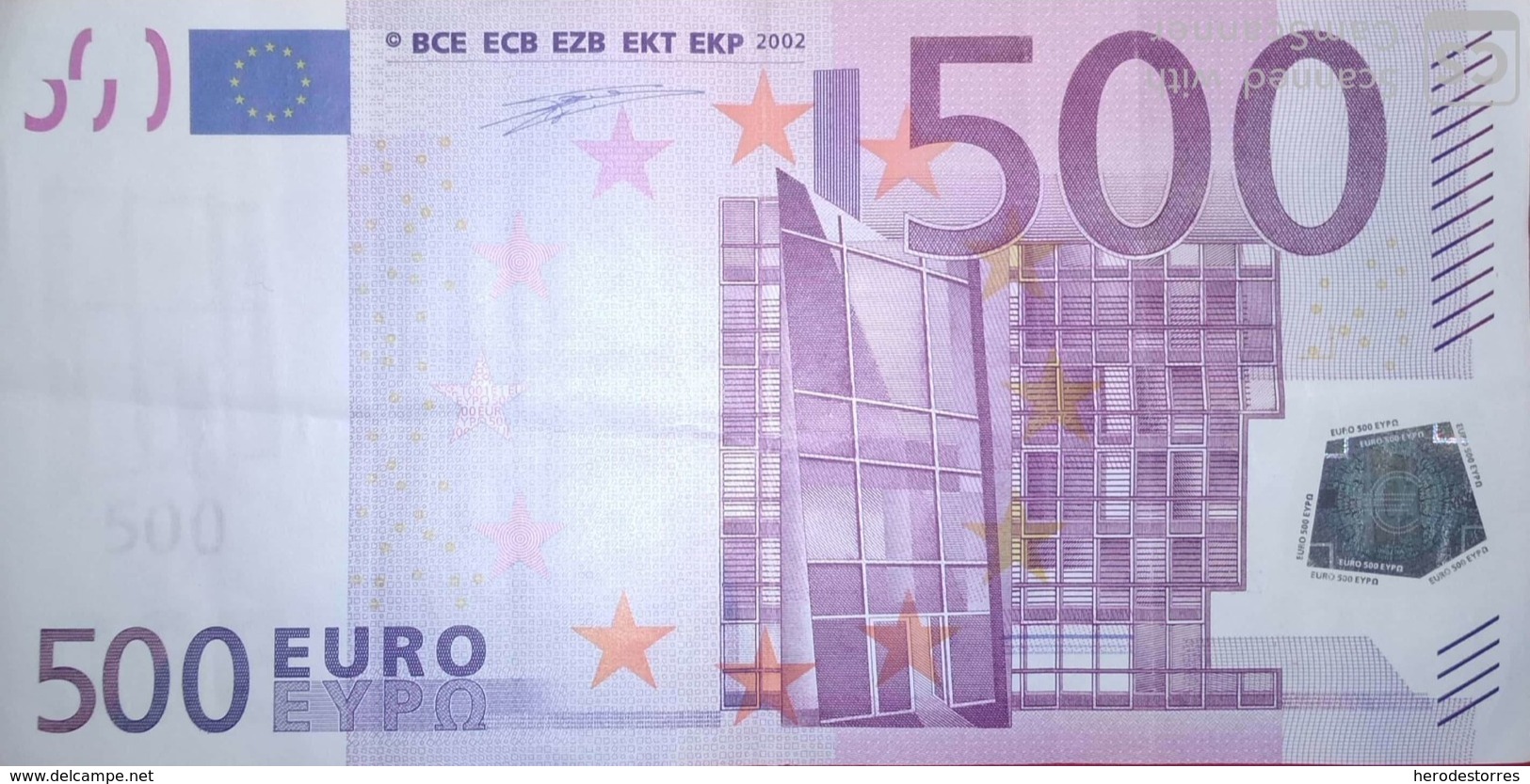 500 EURO BELGICA(Z), T001 Año 2002,DUISEMBERG - 500 Euro