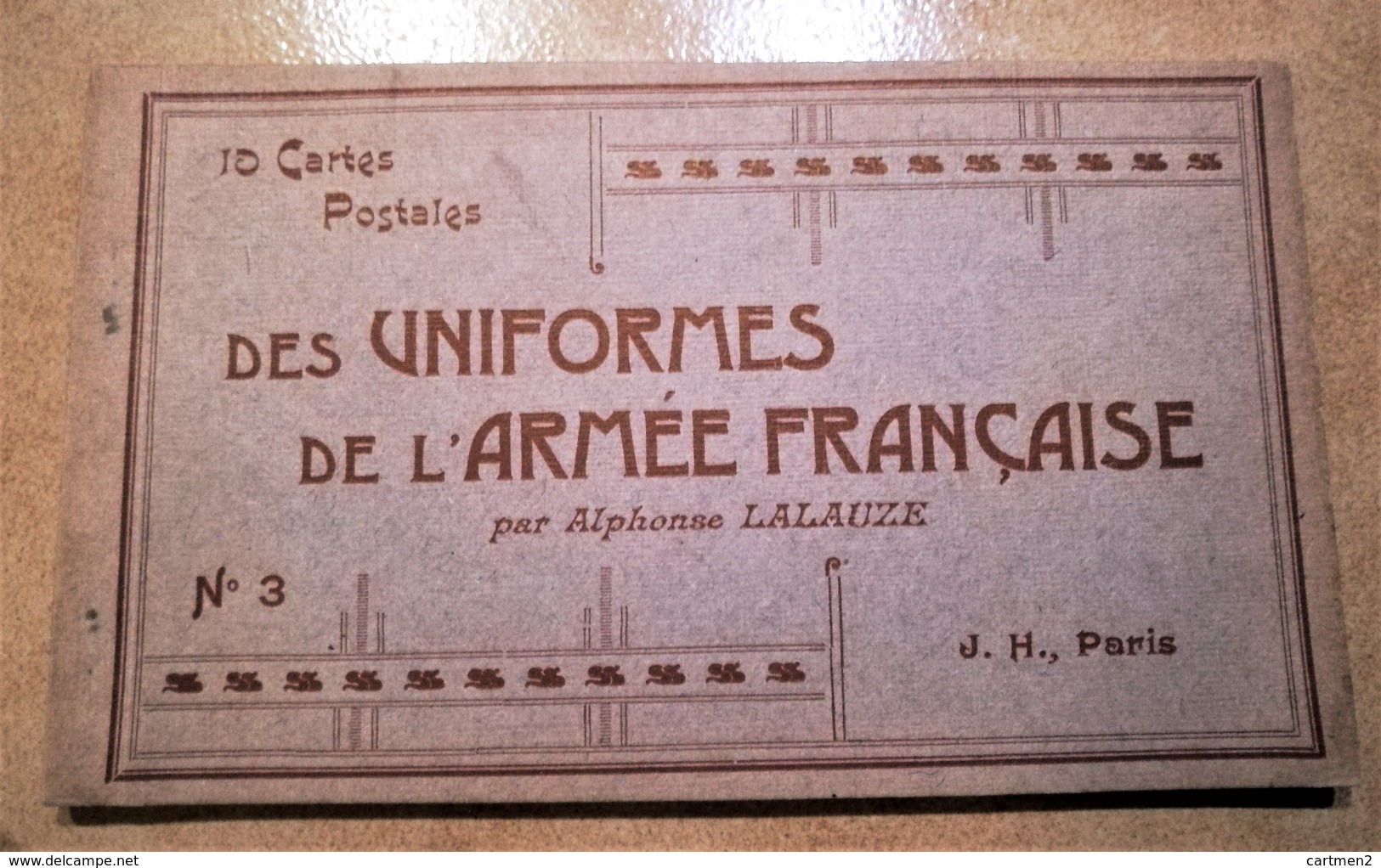 CARNET 10 CPA UNIFORME DE L'ARMEE LALAUZE TIRAILLEUR ZOUAVE ARTILLERIE COLONIALE CHASSEUR D'AFRIQUE SPAHIS MILITAIRE - Uniformi