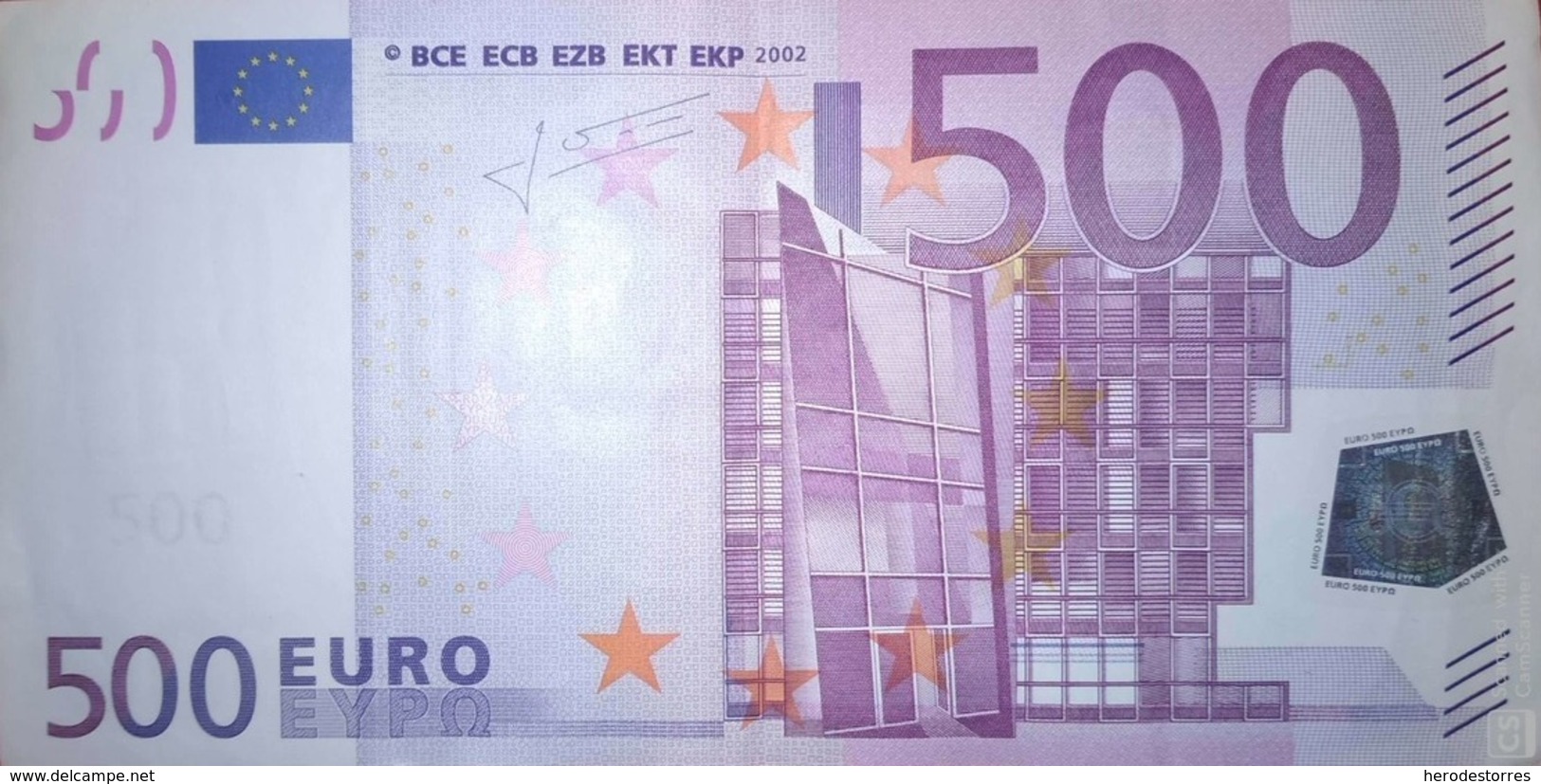 500 EURO ALEMANIA(X) Low Nummer, R012A Año 2002, Segunda Firma TRICHET - 500 Euro