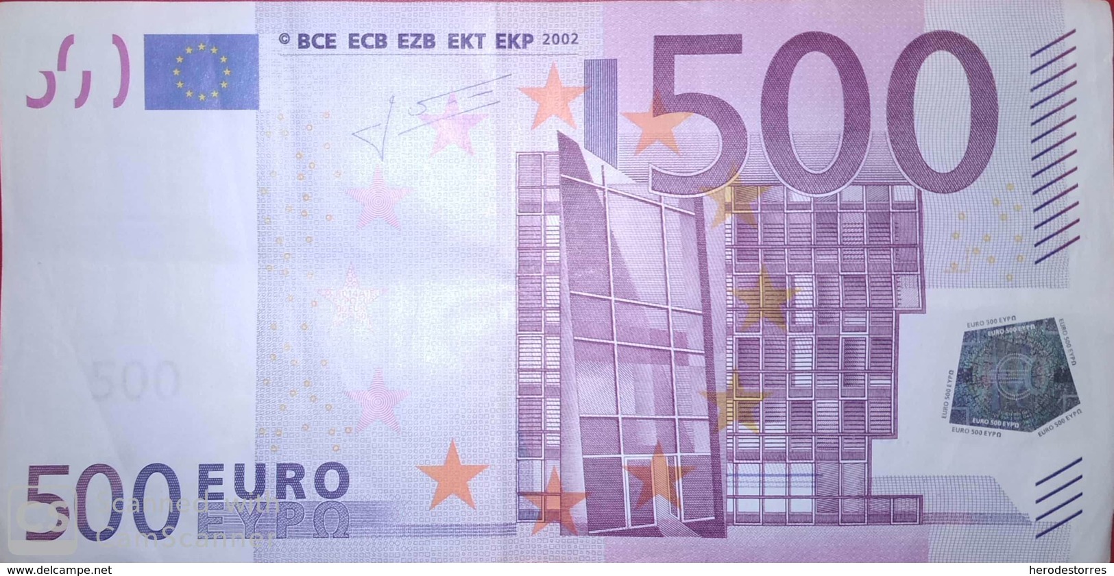 500 EURO ALEMANIA(X) Low Nummer, R014A1  First Position, Año 2002, Segunda Firma TRICHET - 500 Euro