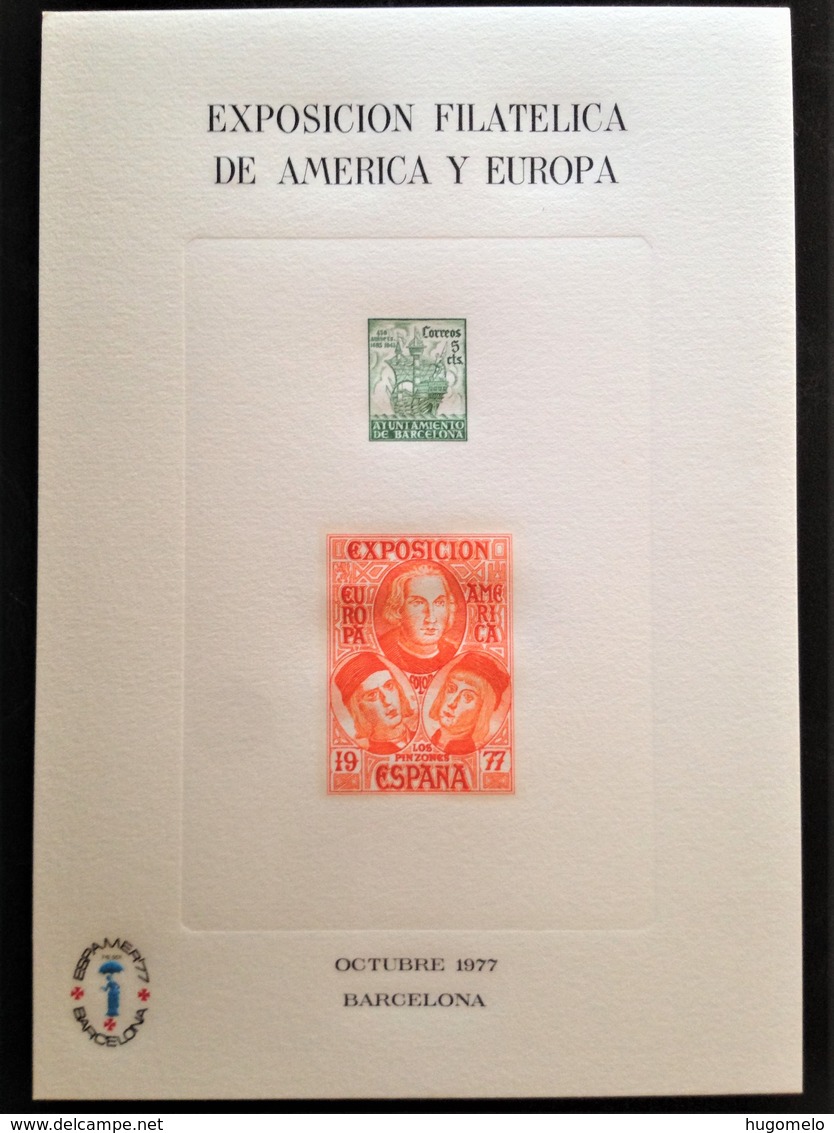 Spain, Uncirculated Stamped Stationery, "Exposición Filatelica De America Y Europa", Barcelona, 1977 - Andere & Zonder Classificatie