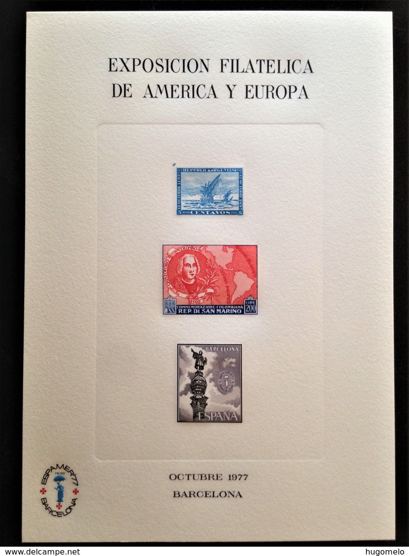 Spain, Uncirculated Stamped Stationery, "Exposición Filatelica De America Y Europa", Barcelona, 1977 - Autres & Non Classés