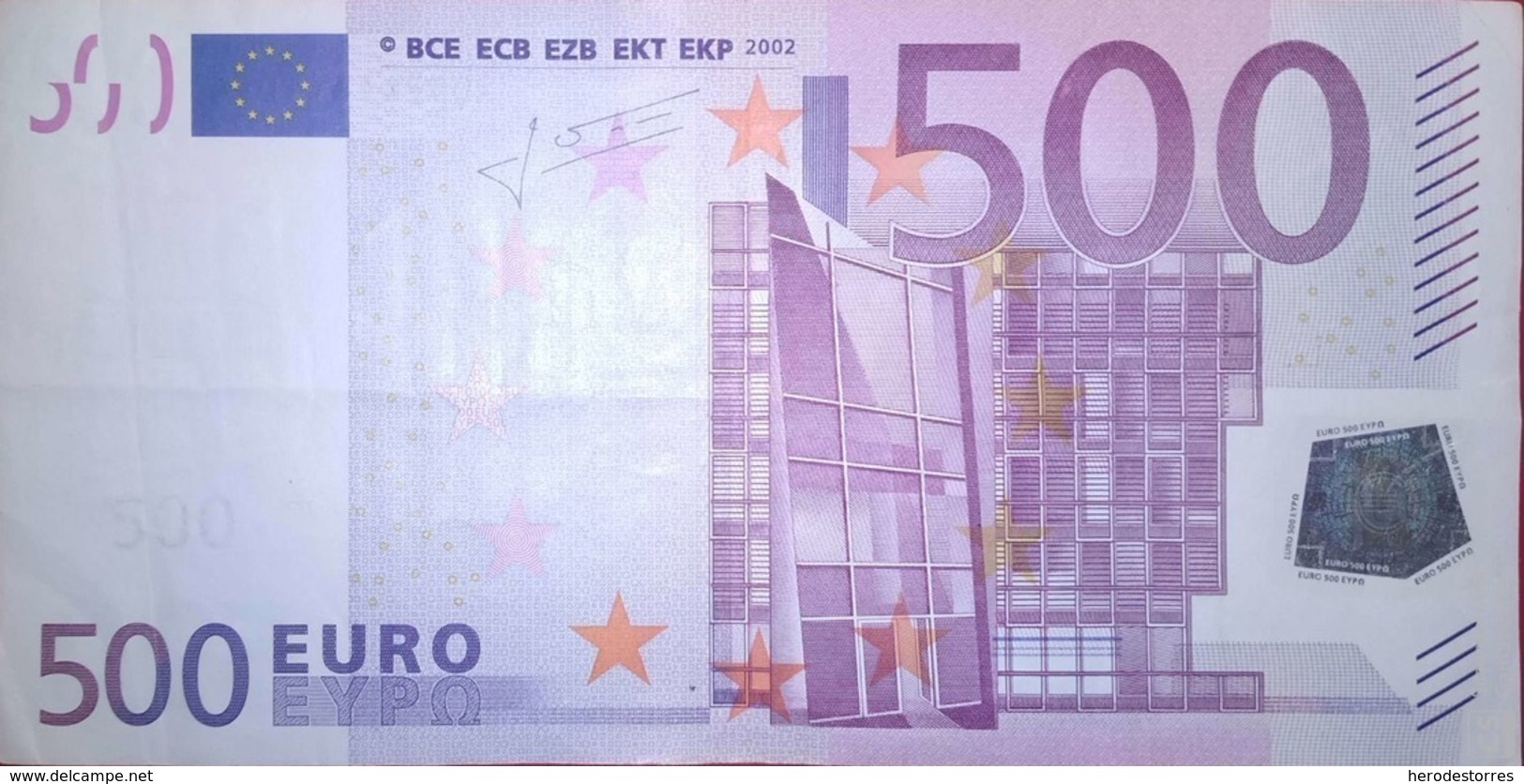 500 EURO ALEMANIA(X) Low Nummer, R010, Año 2002, Segunda Firma TRICHET - 500 Euro