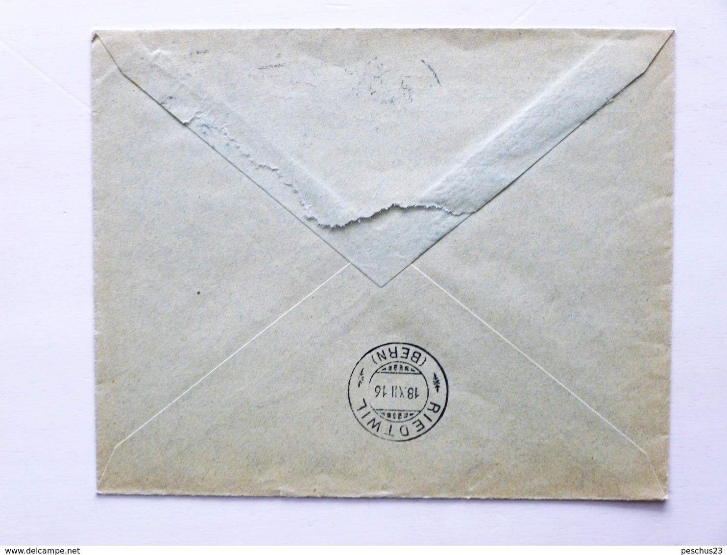 SUISSE / SCHWEIZ / SWITZERLAND // 1916, Bank Brief, Mit 10Rp. PRO JUVENTUTE 1916, BERN 18.XII.1916 > RIEDTWIL - Covers & Documents