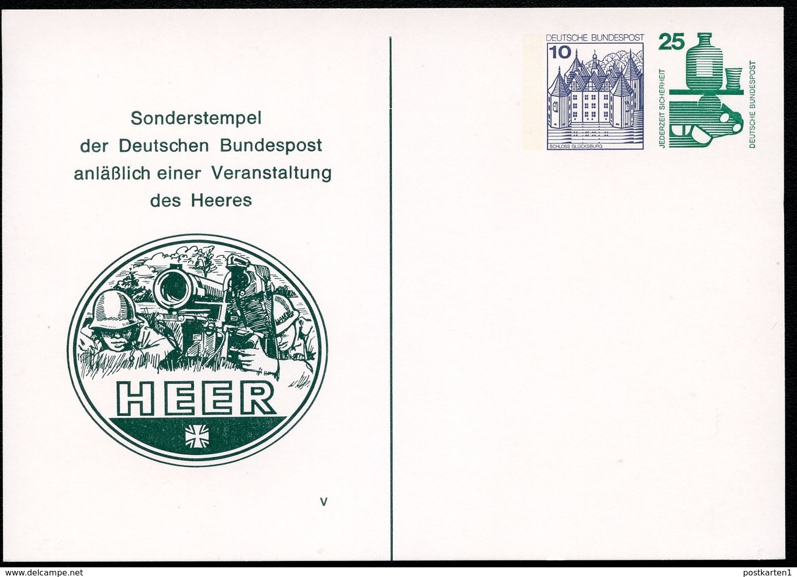 Bund PP80 B1/001 GRANATWERFER BUNDESWEHR Traben-Trarbach 1978  NGK 4,00 - Private Postcards - Mint