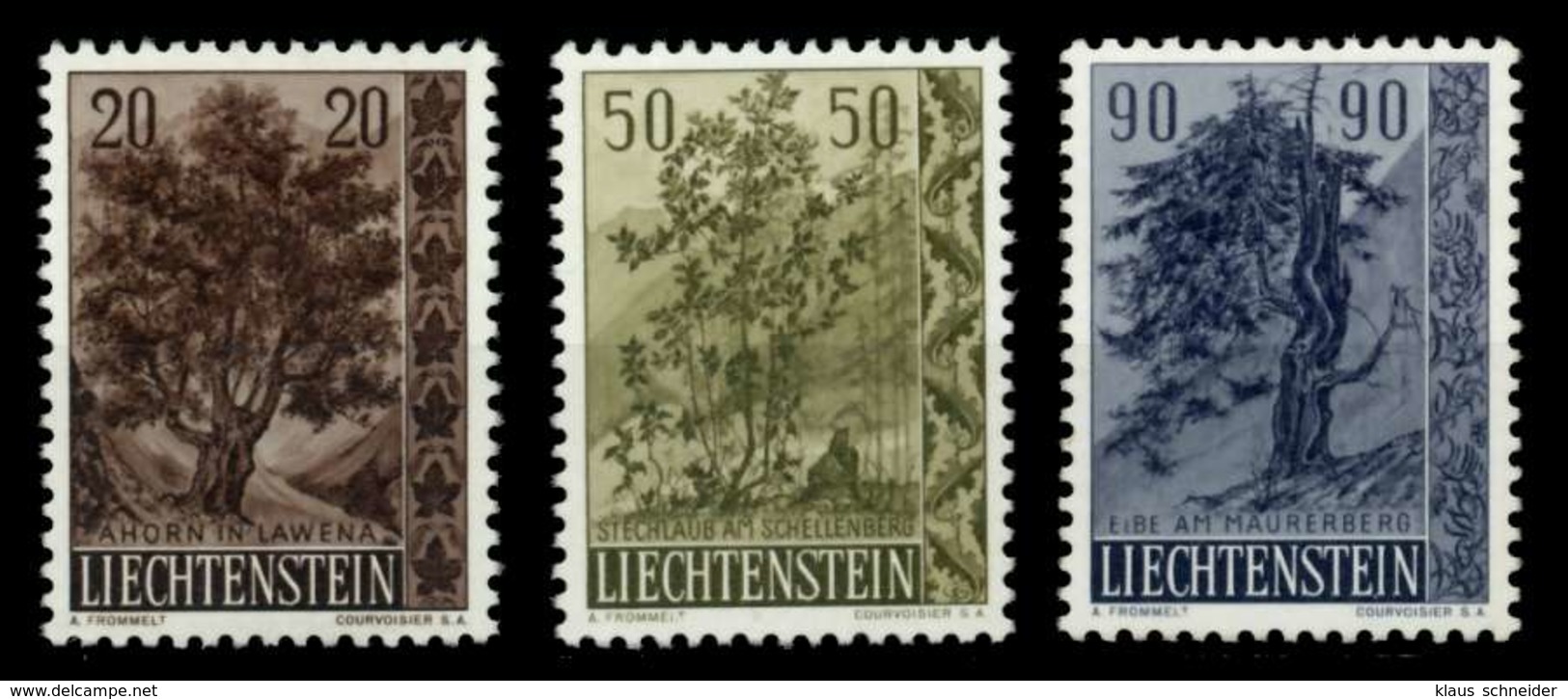 LIECHTENSTEIN 1958 Nr 371-373 Postfrisch X6F6A2A - Unused Stamps