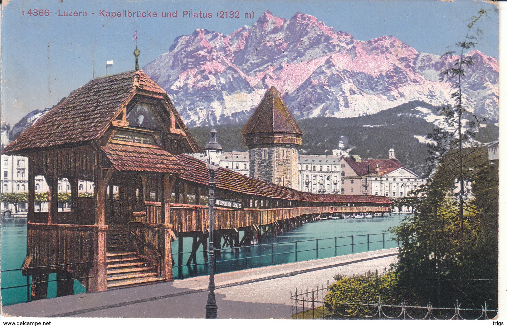 Luzern - Kapellbrücke Und Pilatus - Lucerna