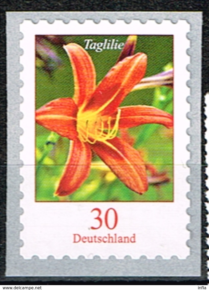 Bund 2020, Michel # 3516 ** Blumen: Taglilie Selbstklebend - Unused Stamps