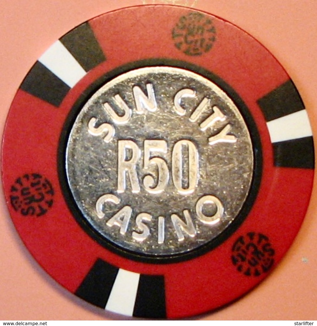 R50 Casino Chip. Sun City Casino, Sun City, South Africa. S45. - Casino