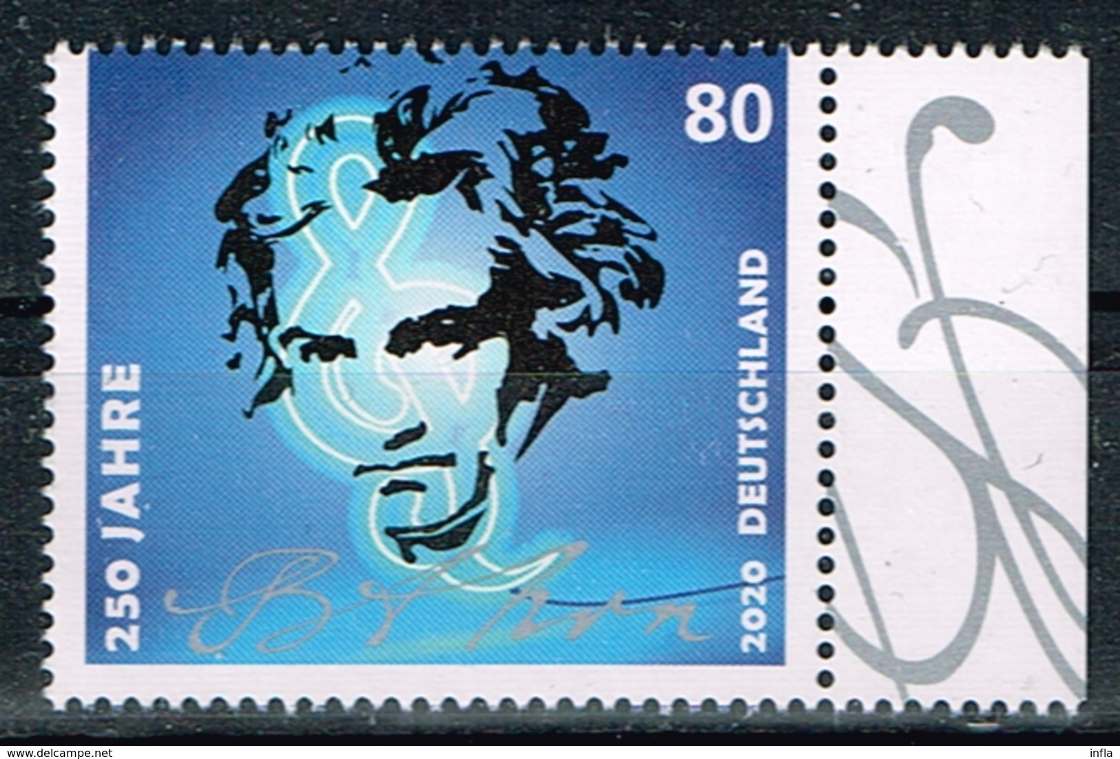 Bund 2020, Michel # 3513 ** 250. Geburtstag Von Beethoven - Ungebraucht