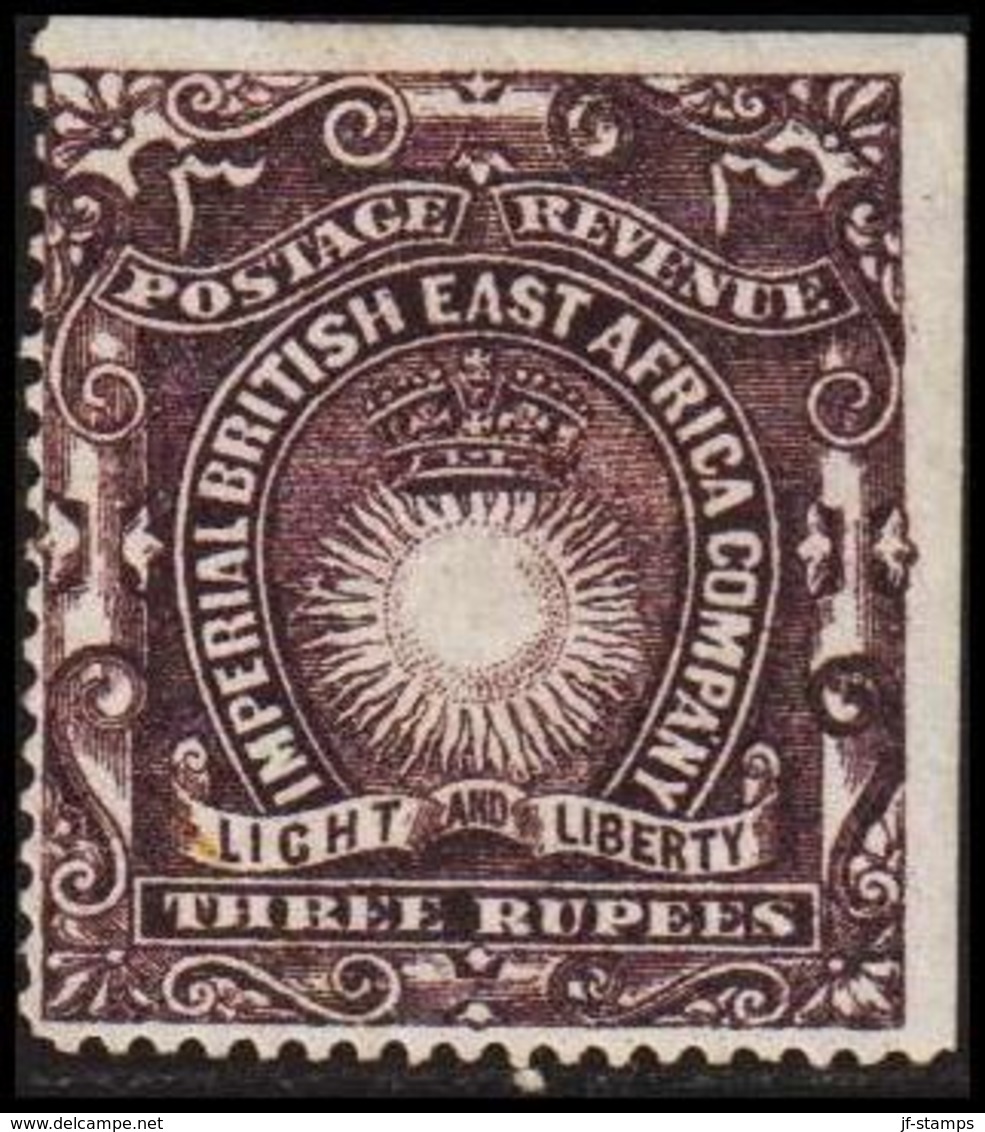 1890. IMPERIAL BRITISH EAST AFRICA COMPANY.   THREE RUPEES.  (MICHEL 19A) - JF318599 - Africa Orientale Britannica