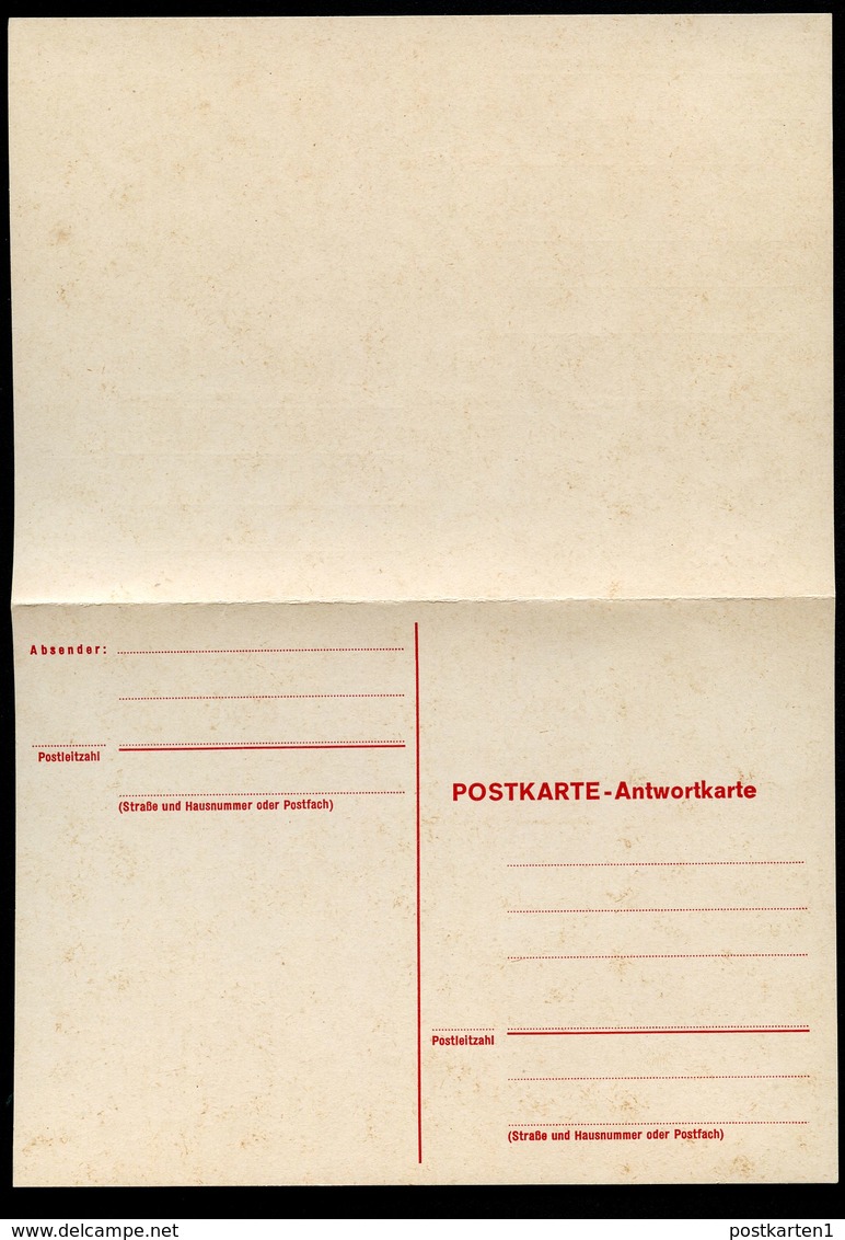 Bund PP94 A2/001 Privat-Postkarte Mit Antwort 1975  NGK 5,00 € - Cartes Postales Privées - Neuves