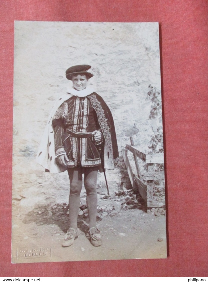 RPPC Boy Dressed In Costume   Ref 3804 - To Identify