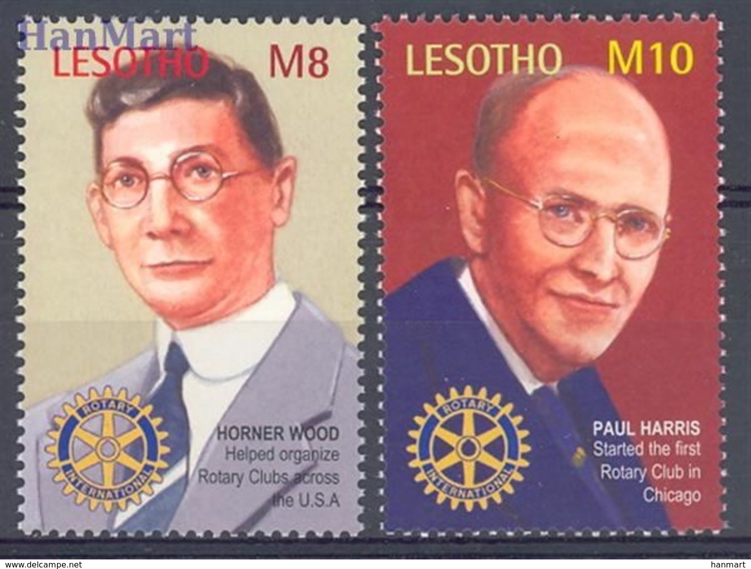 Lesotho 2002 Mi 1828-1829 MNH ( ZS6 LST1828-1829 ) - Rotary, Lions Club