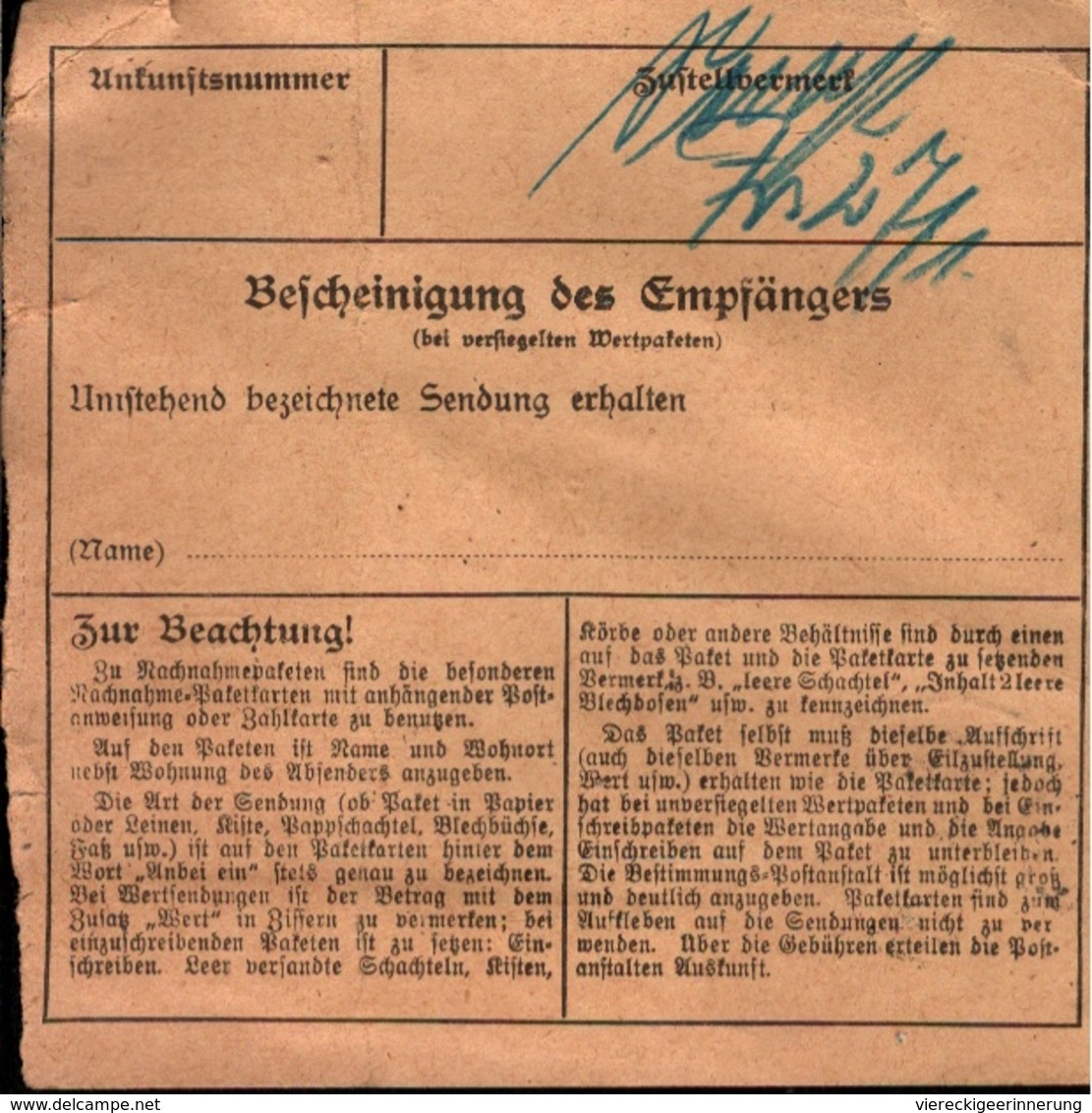 ! 1934  Paketkarte Deutsches Reich, Görlitz Nach Döbeln - Lettres & Documents