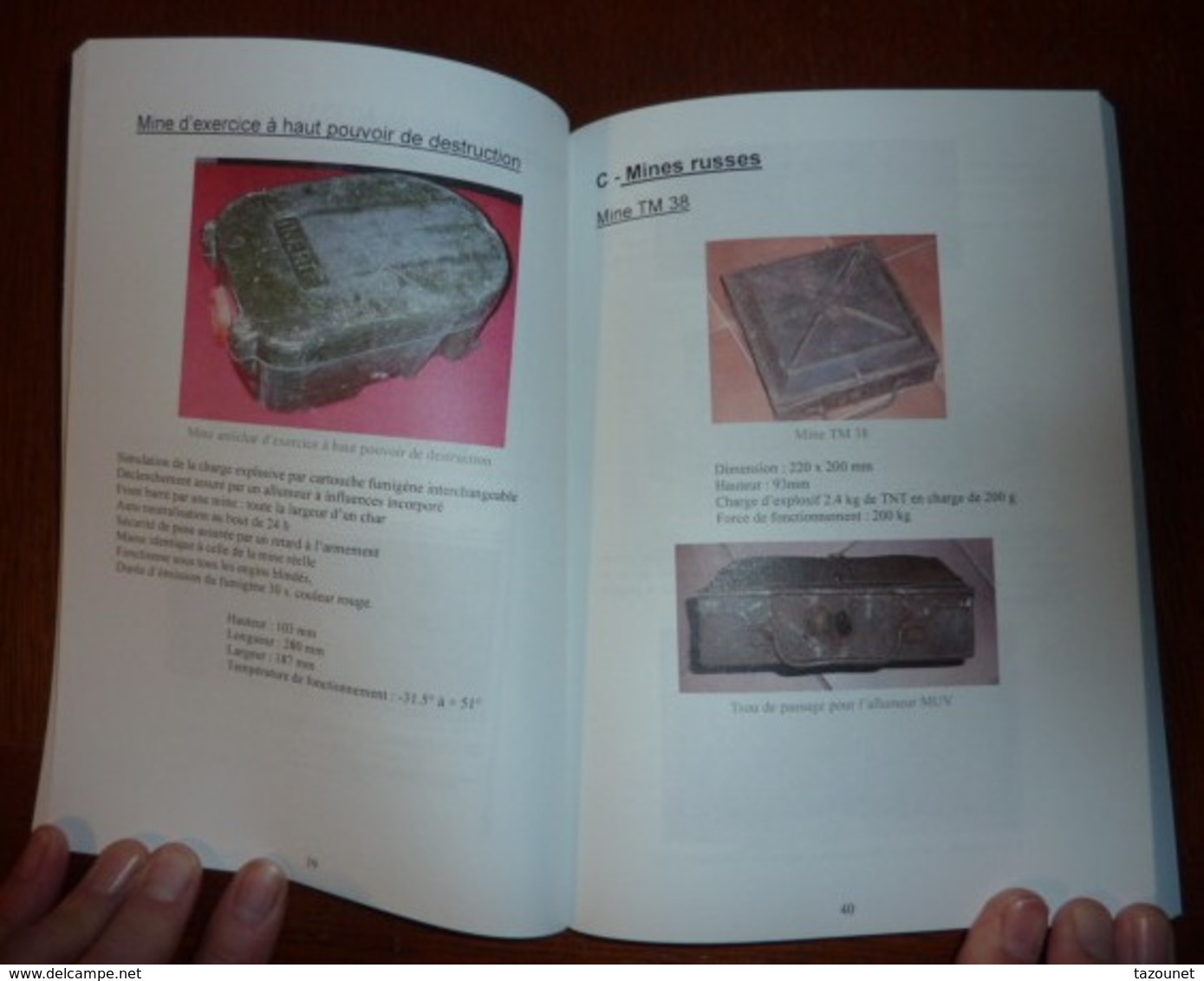Livres De Documentation Sur Les Mines Terrestres,1939-45,grenades, Mines 1914-18,  Autres Casques, Armes Neutralisées - Français