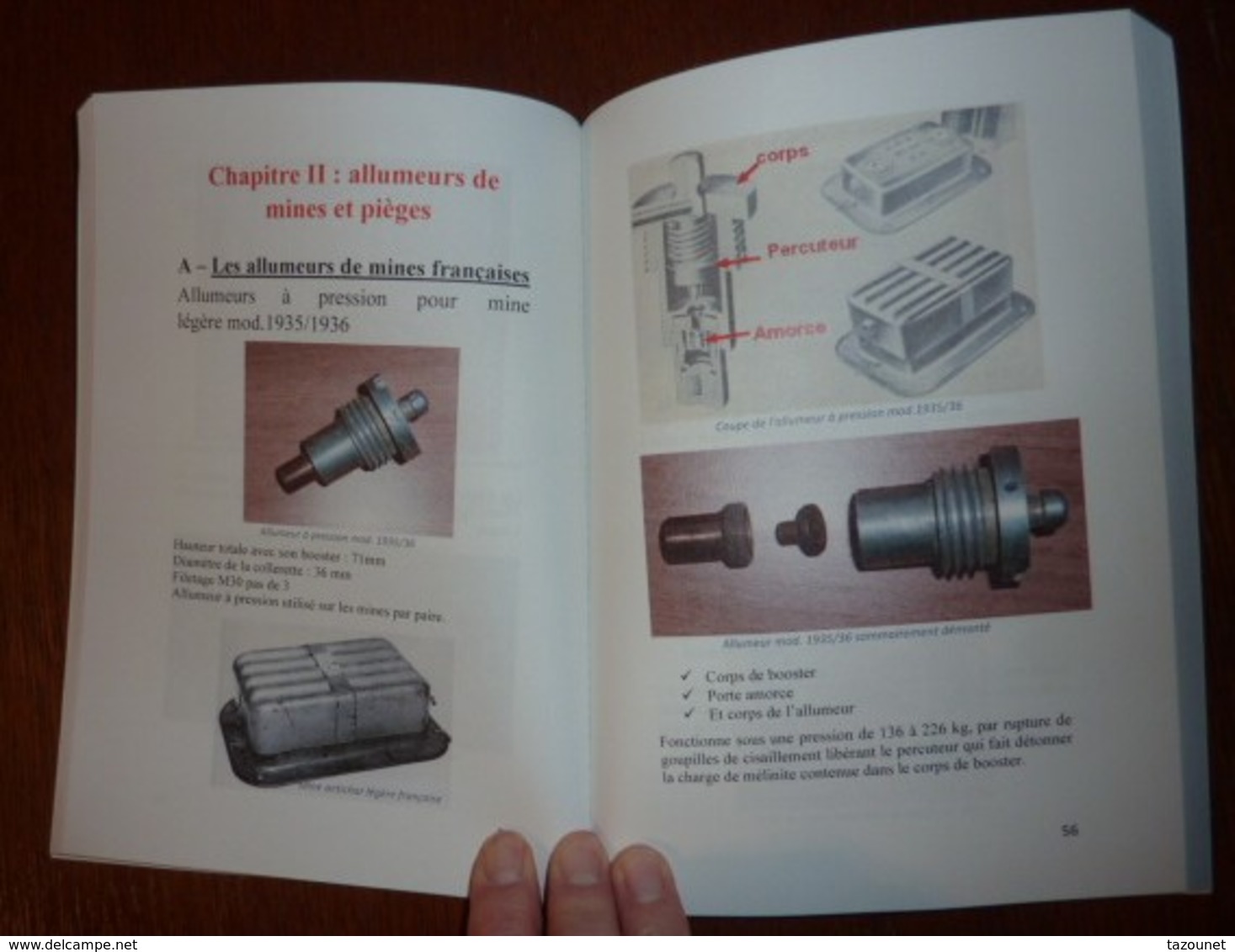 lot de 3 Livres de doc sur les Grenades, les Mines et les allumeurs 1914-18, 1939-45, Autres Casques, Armes neutralisées