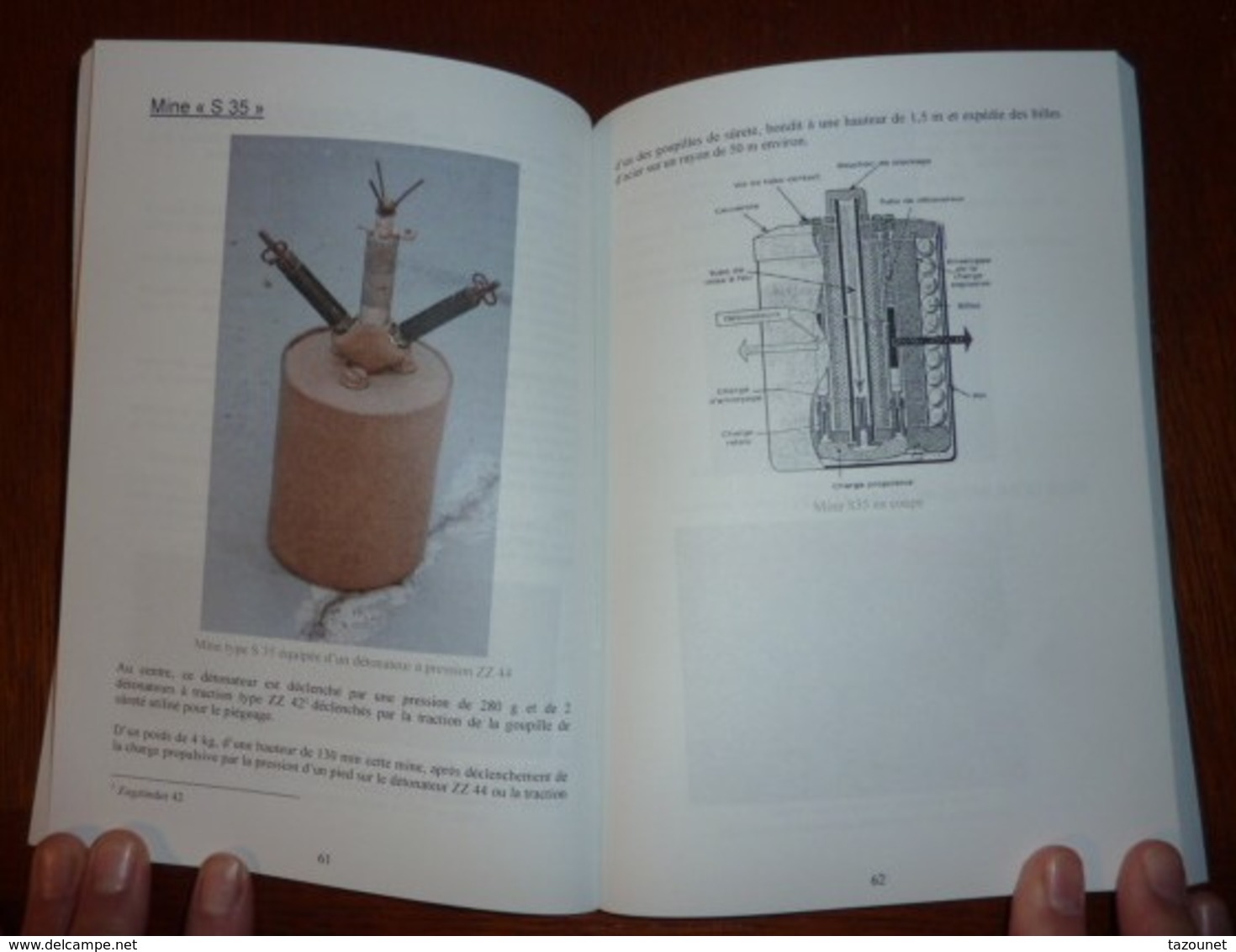 lot de 3 Livres de doc sur les Grenades, les Mines et les allumeurs 1914-18, 1939-45, Autres Casques, Armes neutralisées