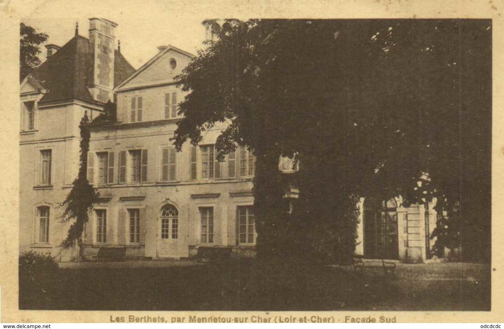 Les Berthets Par Mennetou Sur Cher (Loir Et Cher) Facade Sud RV Timbre 50c - Autres & Non Classés