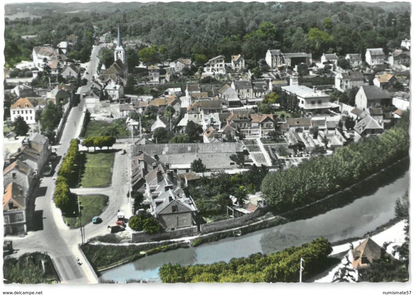 CPSM NEMOURS - Vue Générale Sur Saint Pierre Lès Nemours - Ed. SOFER N° 6 K - Saint Pierre Les Nemours