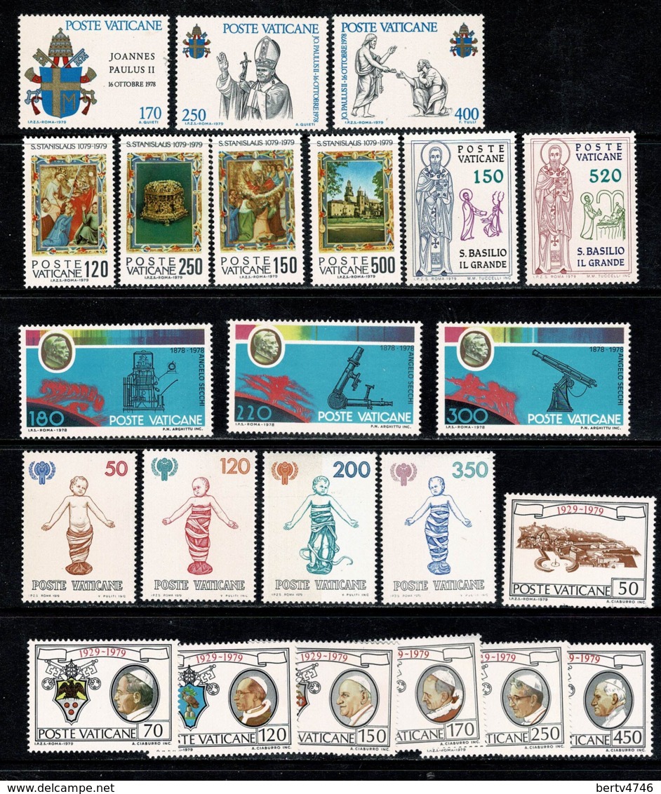 Vatican 1979 Yv. 666/88**  MNH - Années Complètes