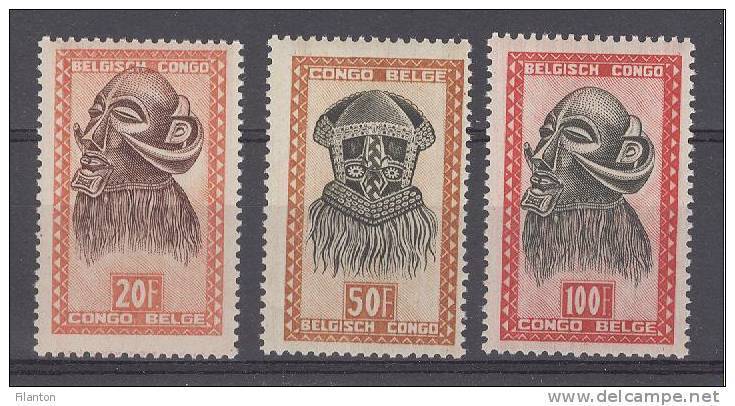 BELGISCH CONGO - OBP Nr 293/295 - Maskers - MNH** - Cote 21,25 € - Neufs