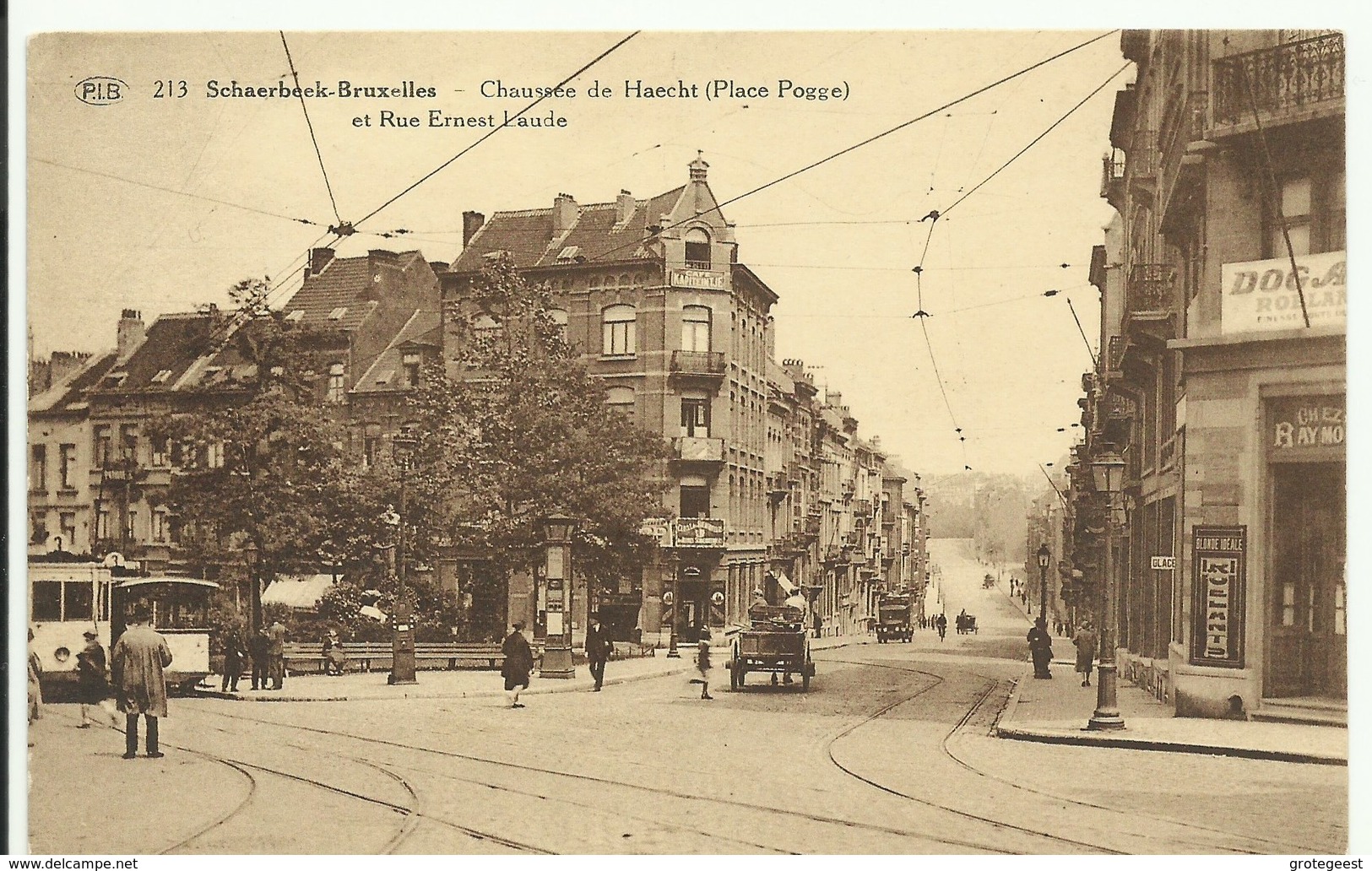 CP.Bruxelles-Schaerbeek (ex-Collection DELOOSE) - Chaussée De Haecht (Place Pogge) Et Rue Ernest Laude (Tram 3 à Gauche) - Schaarbeek - Schaerbeek