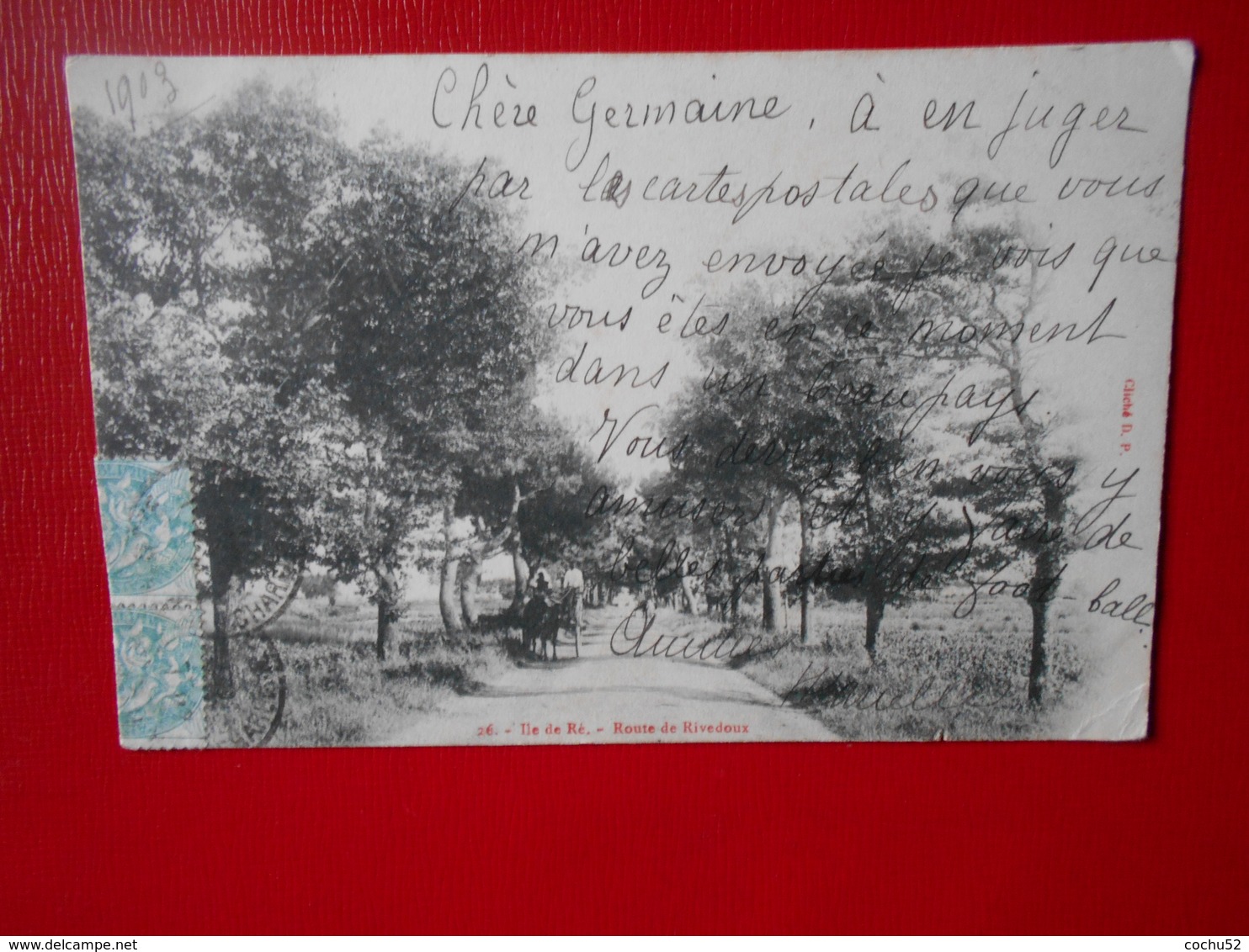 26. Île De Ré, 1903 – Route De Rivedoux (écrite) - Ile De Ré