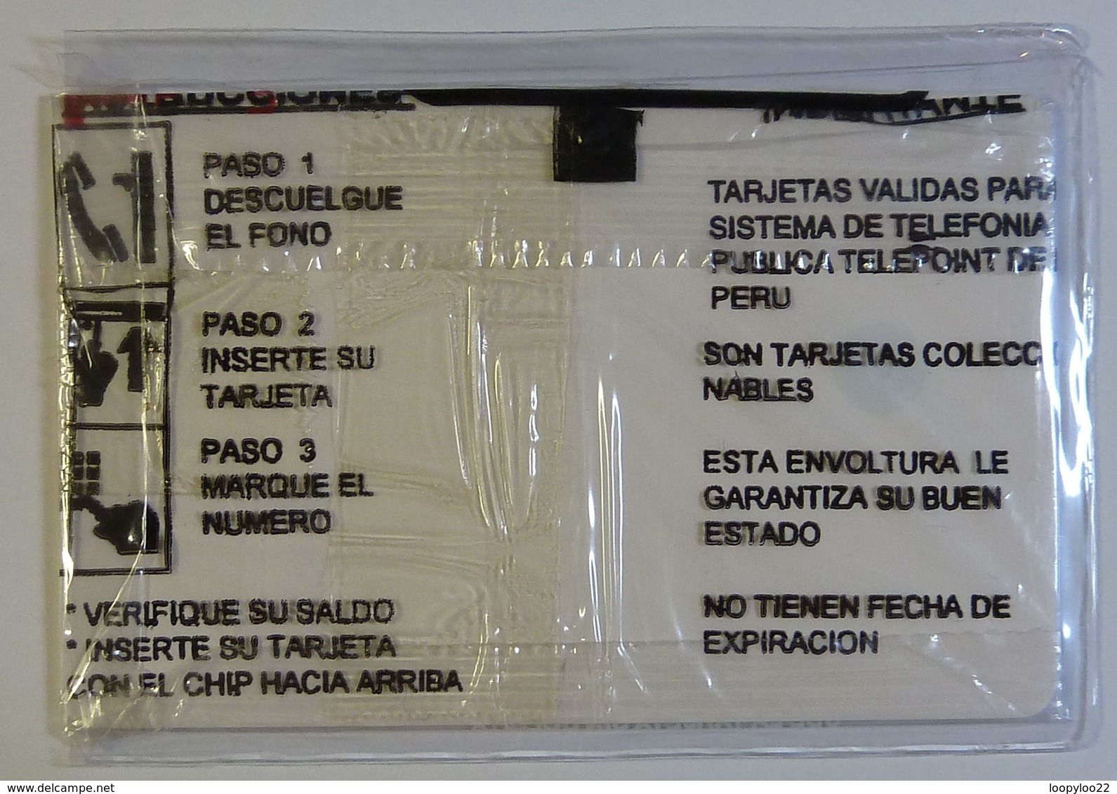 PERU - 1st Issue - 20 Units - Telepoint - White Reverse - Telkor - Mint Blister - Peru