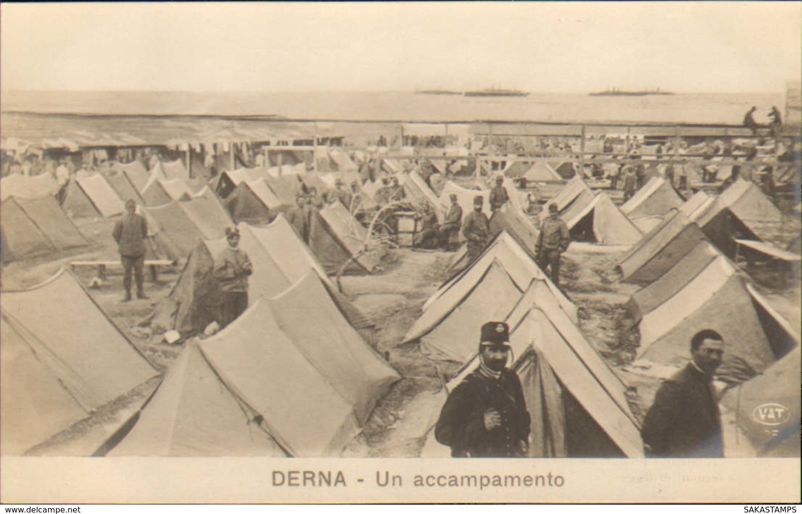1911/12-"Guerra Italo-Turca,Derna Un Accampamento"assolutamente Perfetta - Guerres - Autres