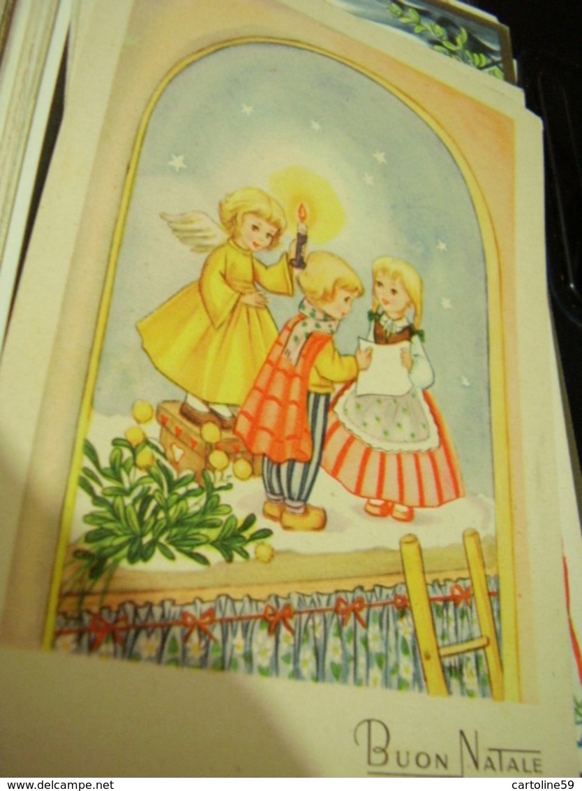 BUON NATALE  ILLUSTRATA BAMBINI ANGELO  VB1953 HI3097 - Altri & Non Classificati