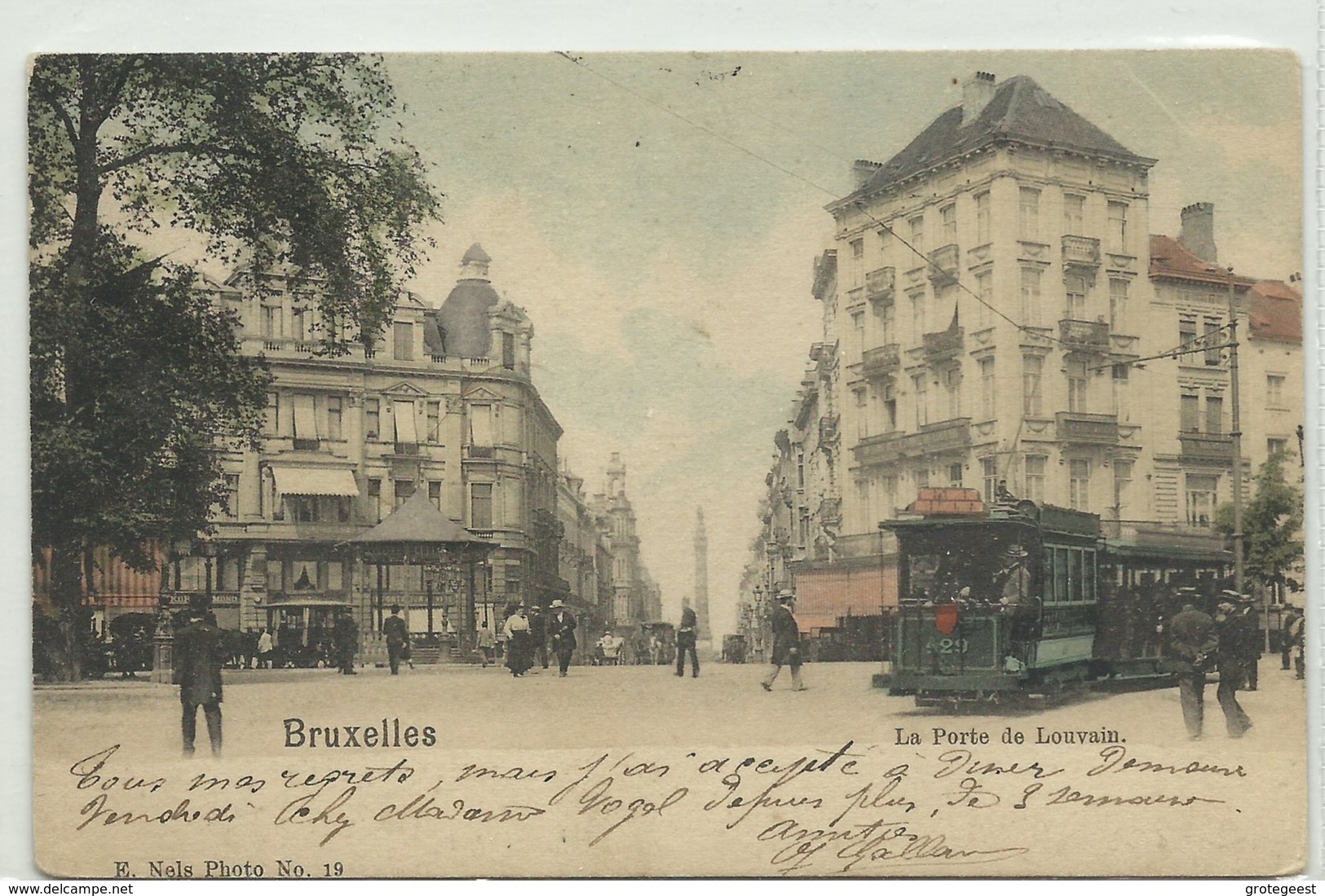 CP.Bruxelles-Schaerbeek (ex-Collection DELOOSE) - (Les TRAMWAYS TRAM BRUXELLOIS) La Porte De Louvain TRAM 429 - W0265 - Schaerbeek - Schaarbeek