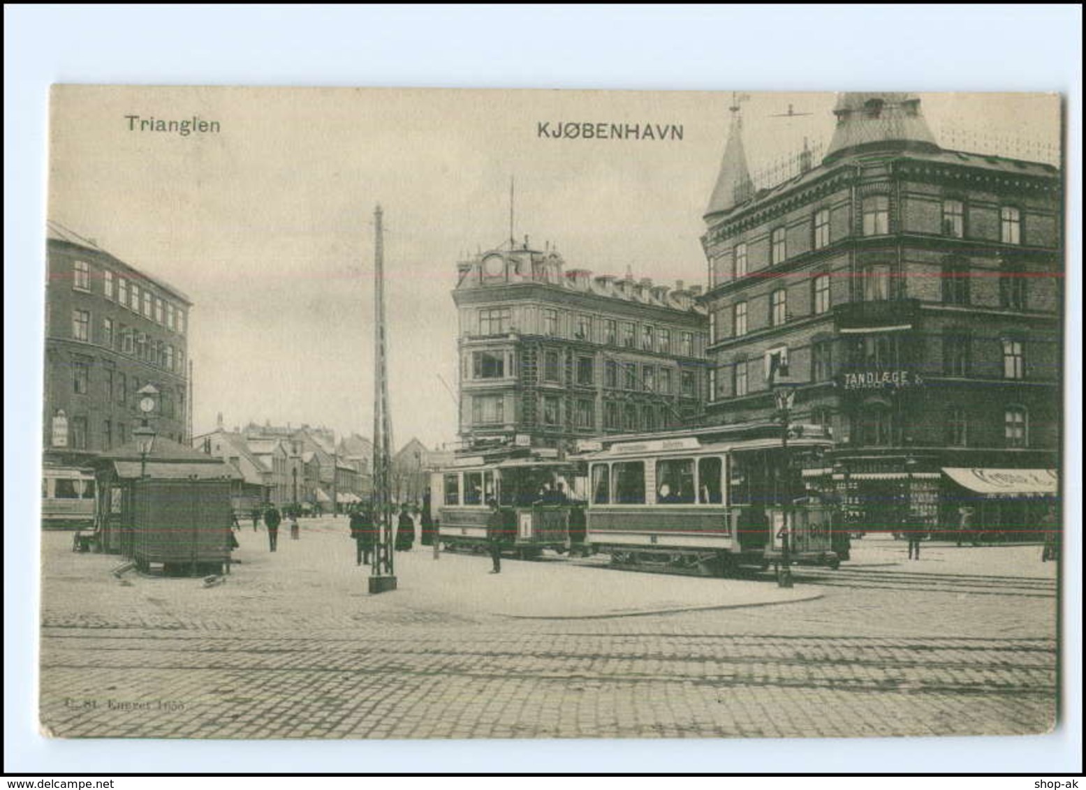 XX008214/ Dänemark Kopenhagen Kjobenhavn Trianglen Straßenbahn AK - Dänemark