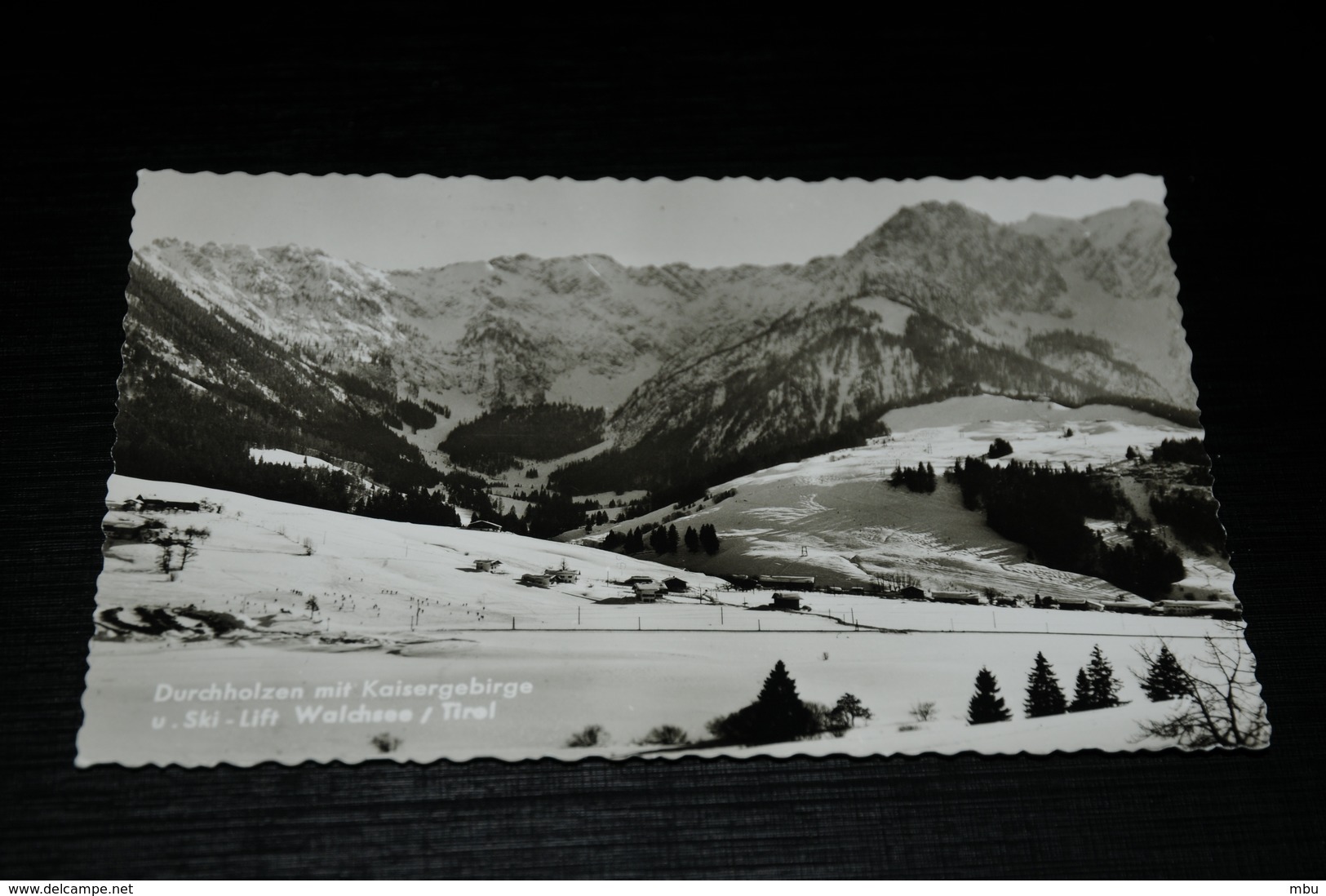 9208     DURCHHOLZEN MIT KAISERGEBIRGE U. SKI-LIFT WALCHSEE, TIROL - Sonstige & Ohne Zuordnung