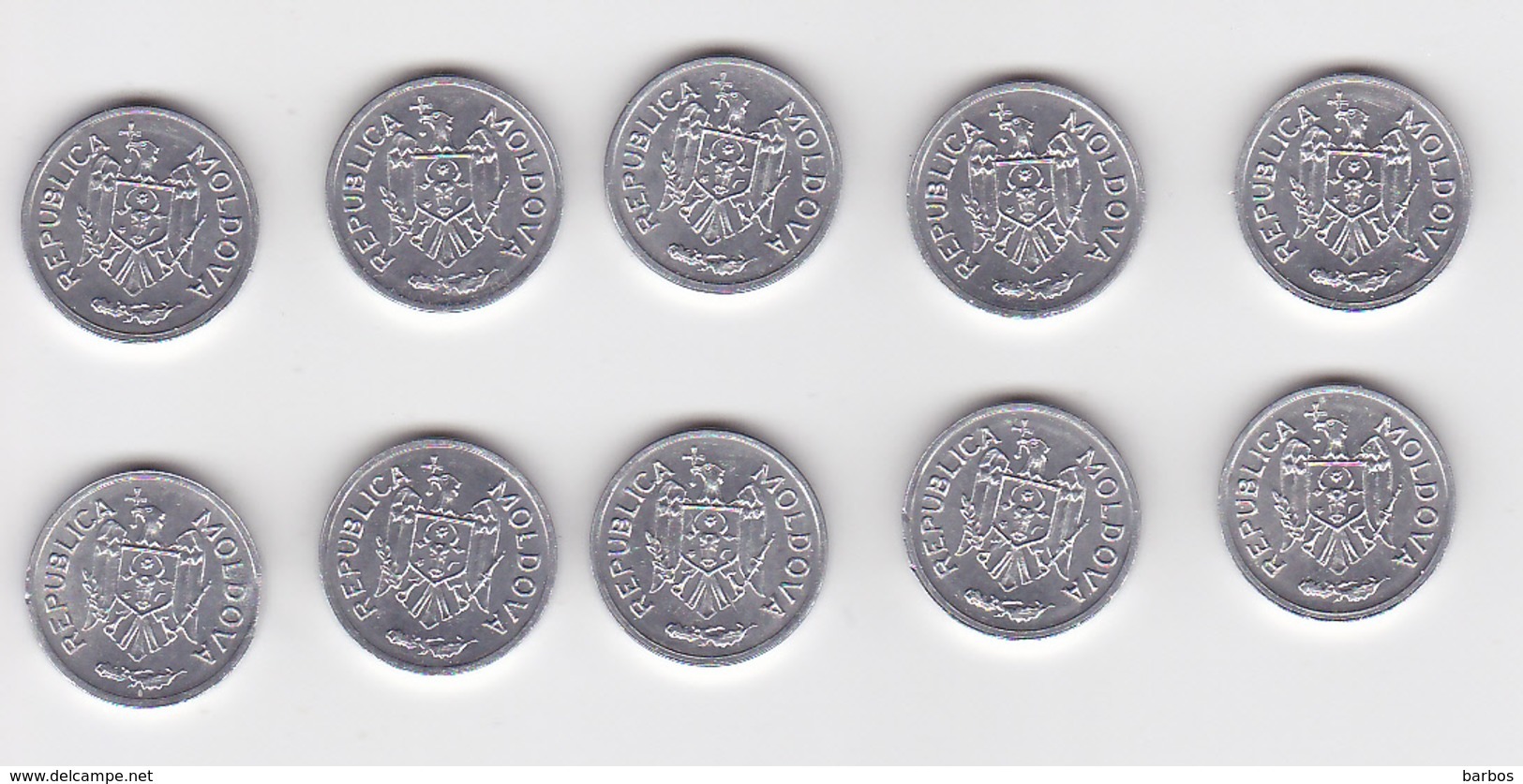 Moldova , Moldavie , Moldawien , 2000 ,  1 Ban , 10 Ex. Coins - Moldawien (Moldau)