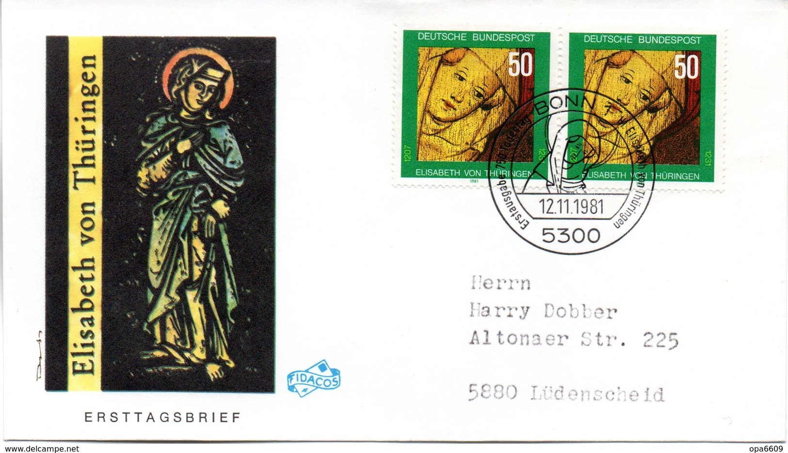 BRD Schmuck-FDC "750. Todestag Der Hl. Elisabeth" 2x Mi.1114  ESSt BONN 1, 12.11.1981 - Other & Unclassified