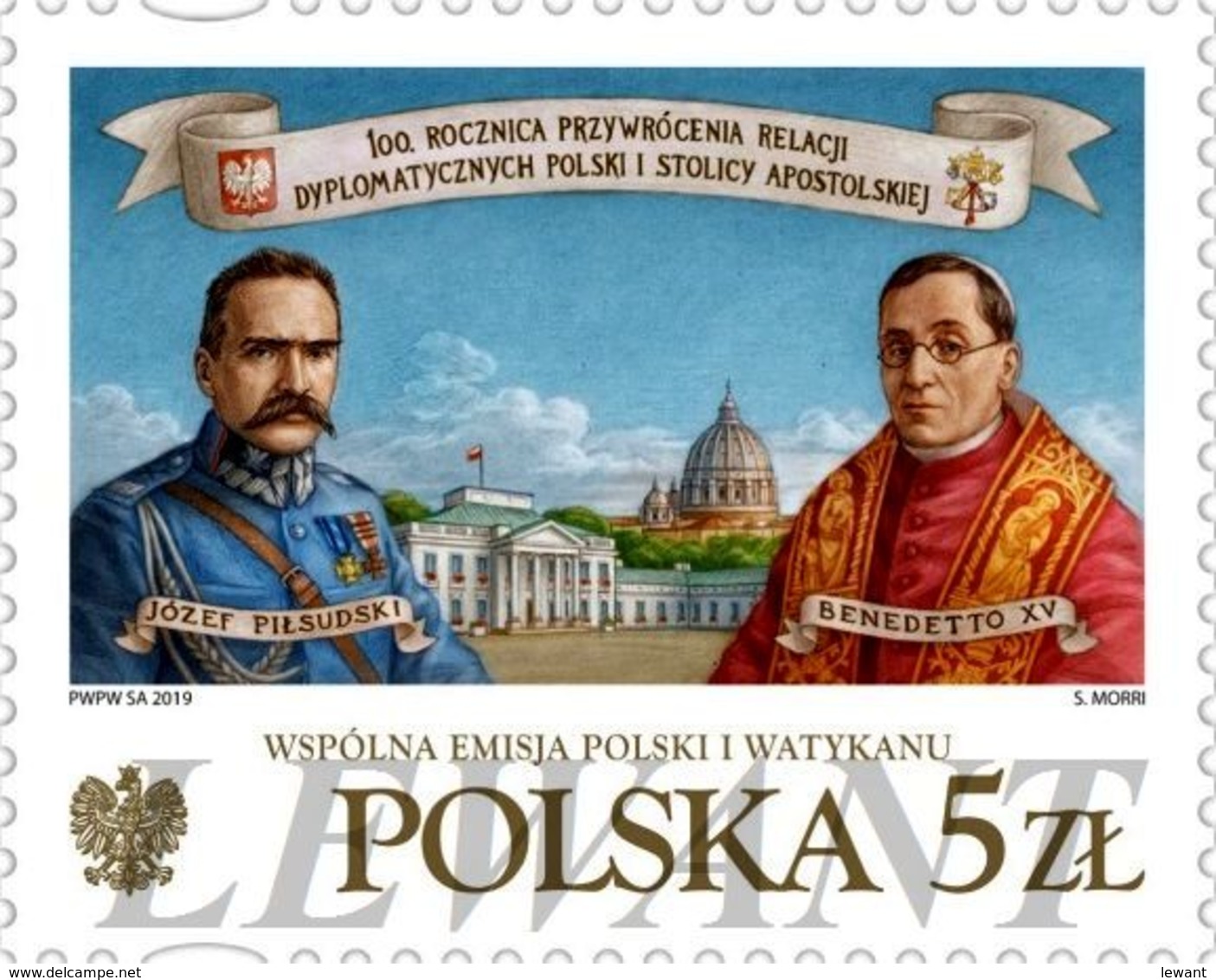 2019.03.29. 100th Anniversary Of The Restoration Of Diplomatic Relations Between Poland And The Holy See - MNH - Unused Stamps