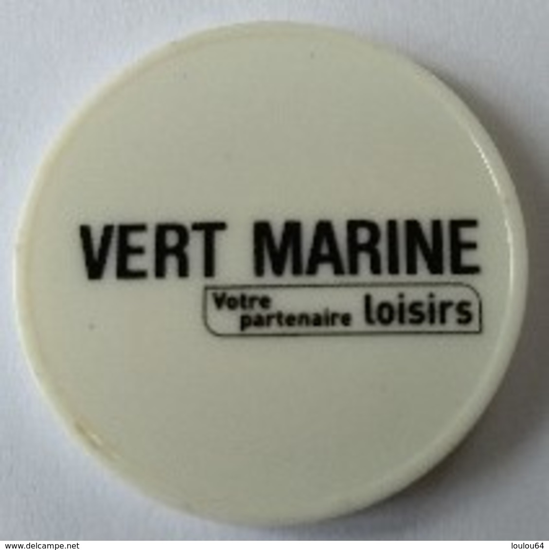 Jeton De Caddie - VERT MARINE - Votre Partenaire Loisirs - En Plastique  - - Jetons De Caddies