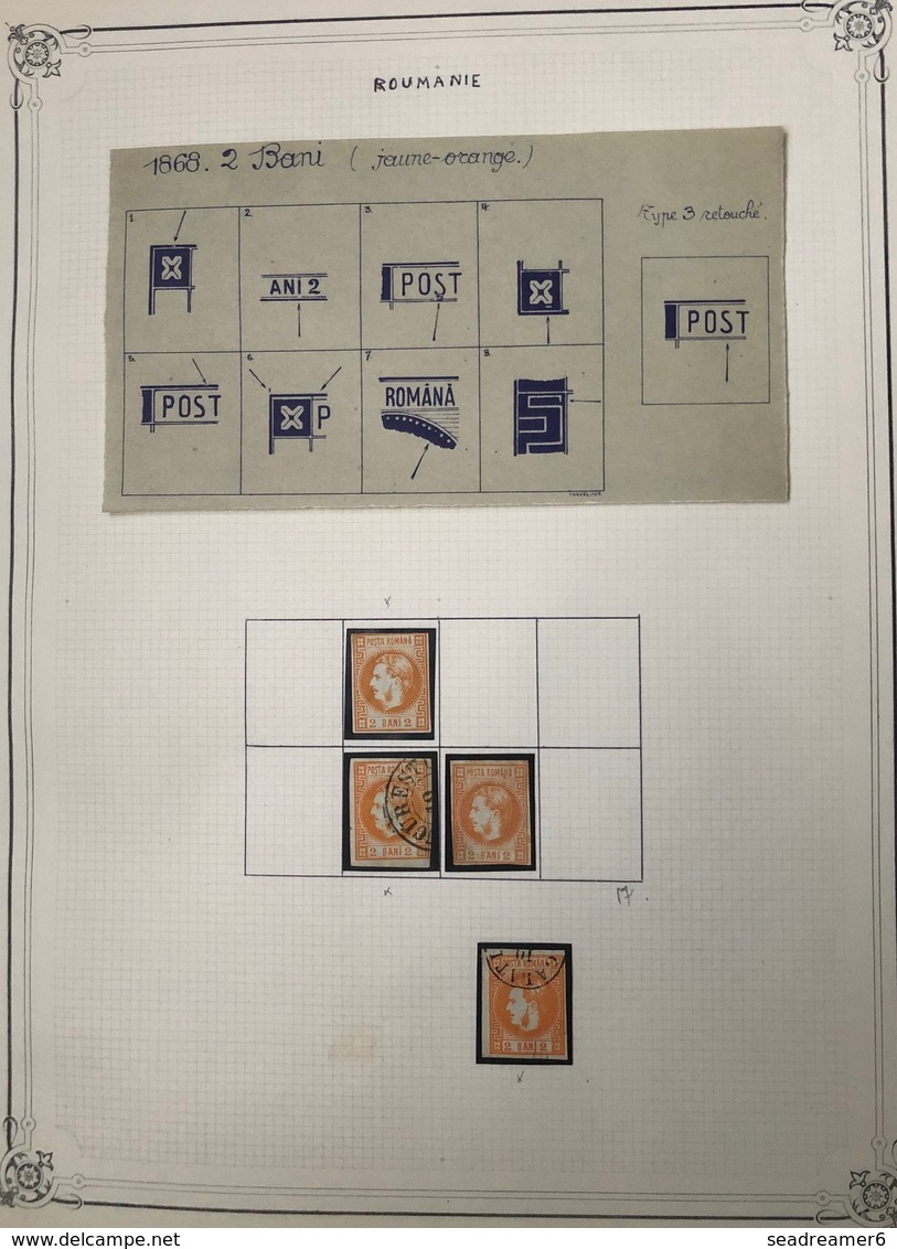 Roumanie étude De 81 Classiques Depuis Les 1er : Couleurs, Papiers, Planchages...tres Belle Qualité !!! - 1858-1880 Moldavie & Principauté